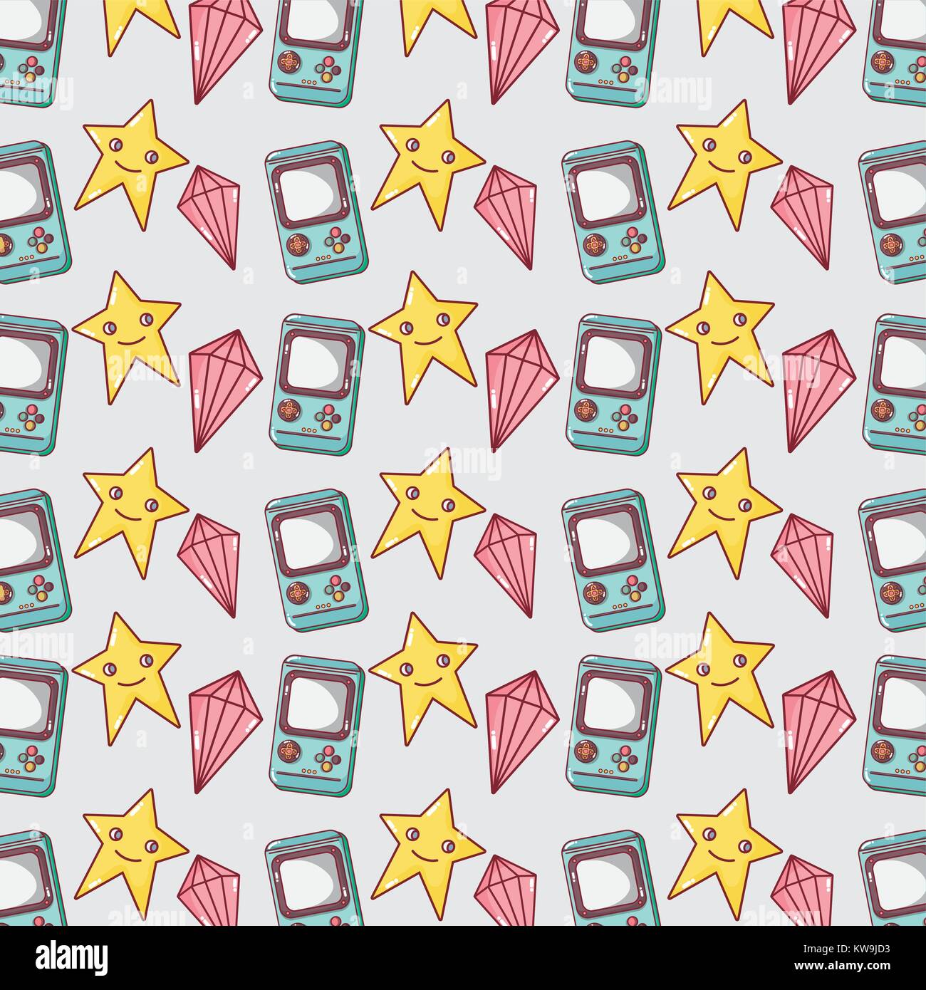 videogame play game simulator background vector illustration Stock ...