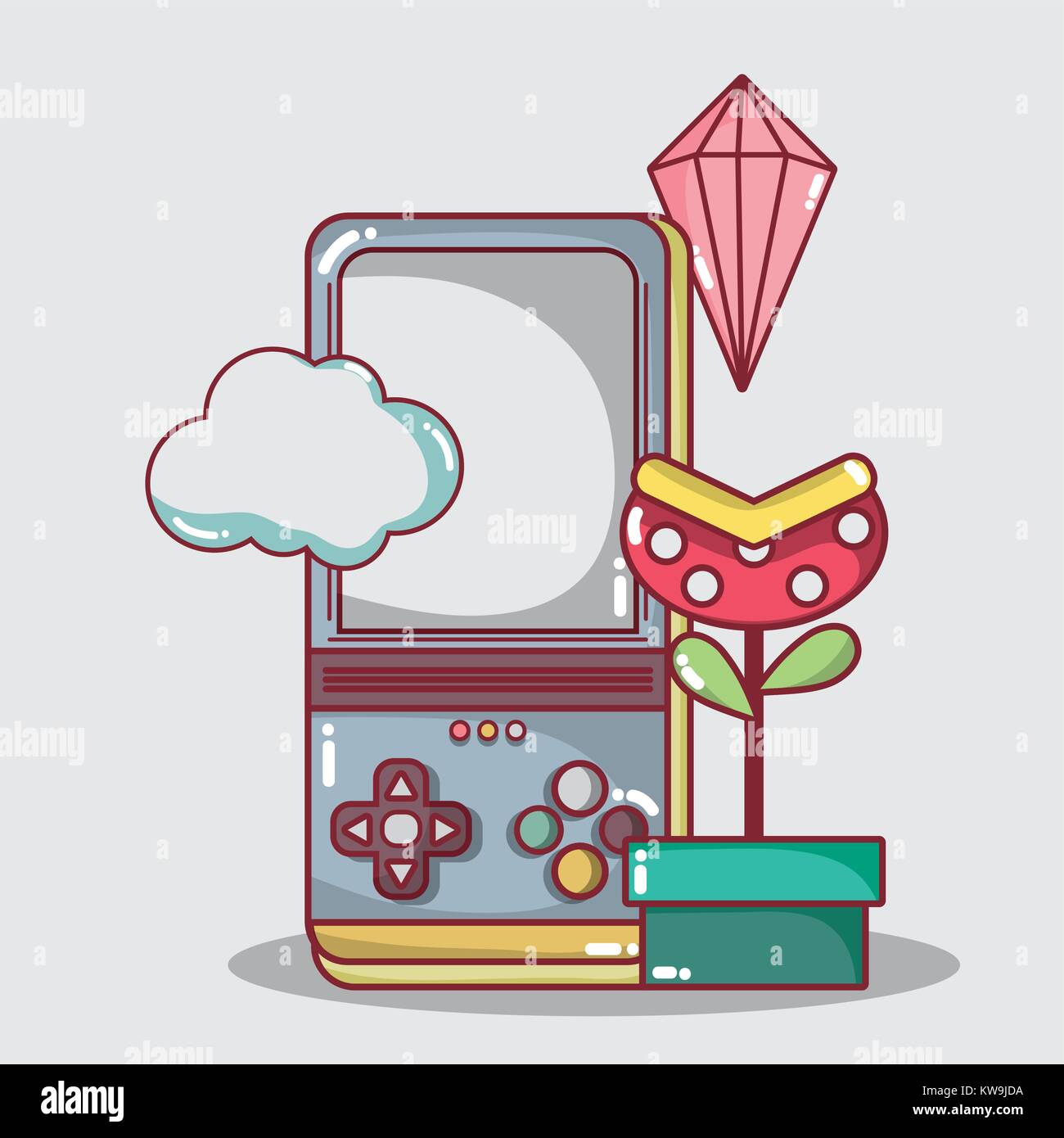 simulator videogame electronic game recreation vector illustration ...