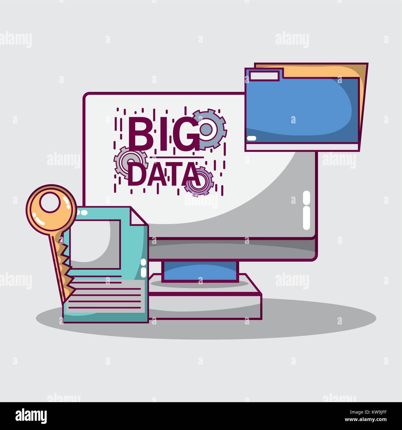 data server network center technology vector illustration Stock Vector ...