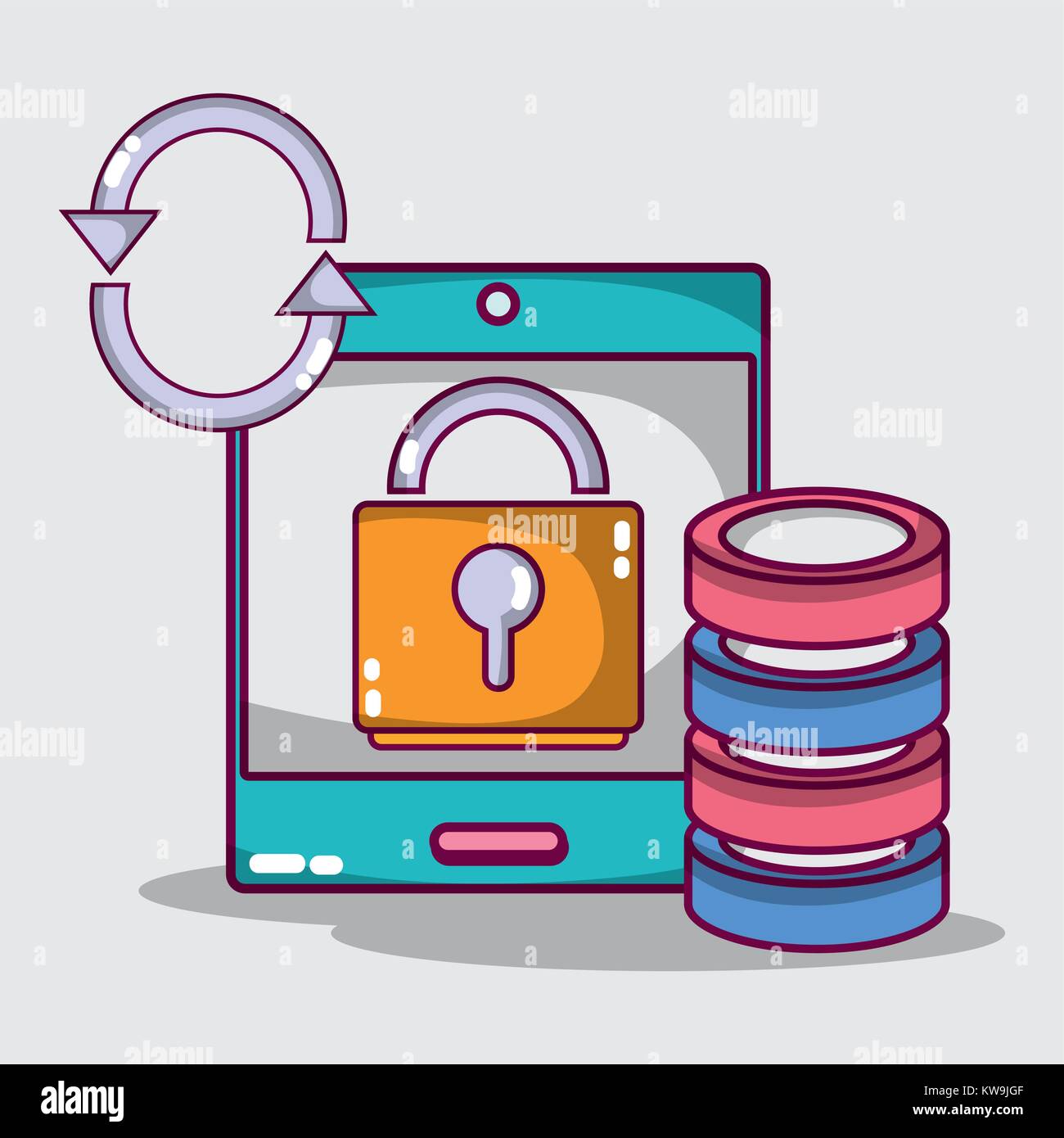 data server network center technology vector illustration Stock Vector ...