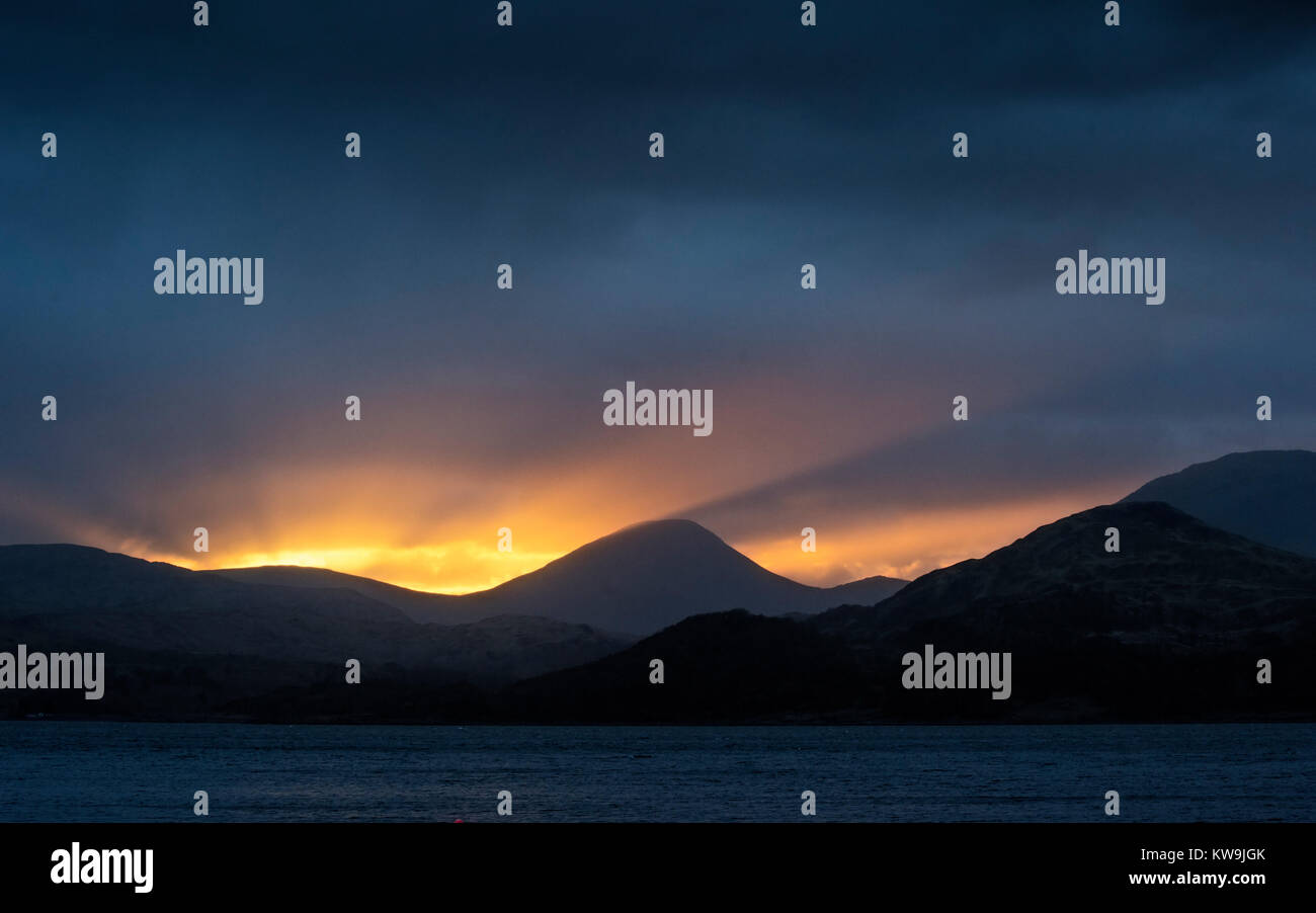 Sunset over Mull Stock Photo