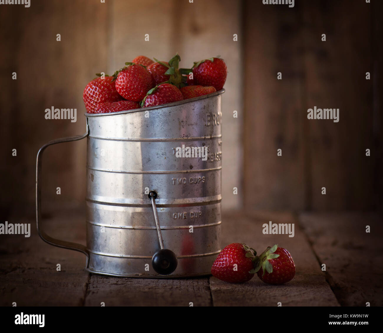 Strawberries in country kitchen hi-res stock photography and images - Alamy