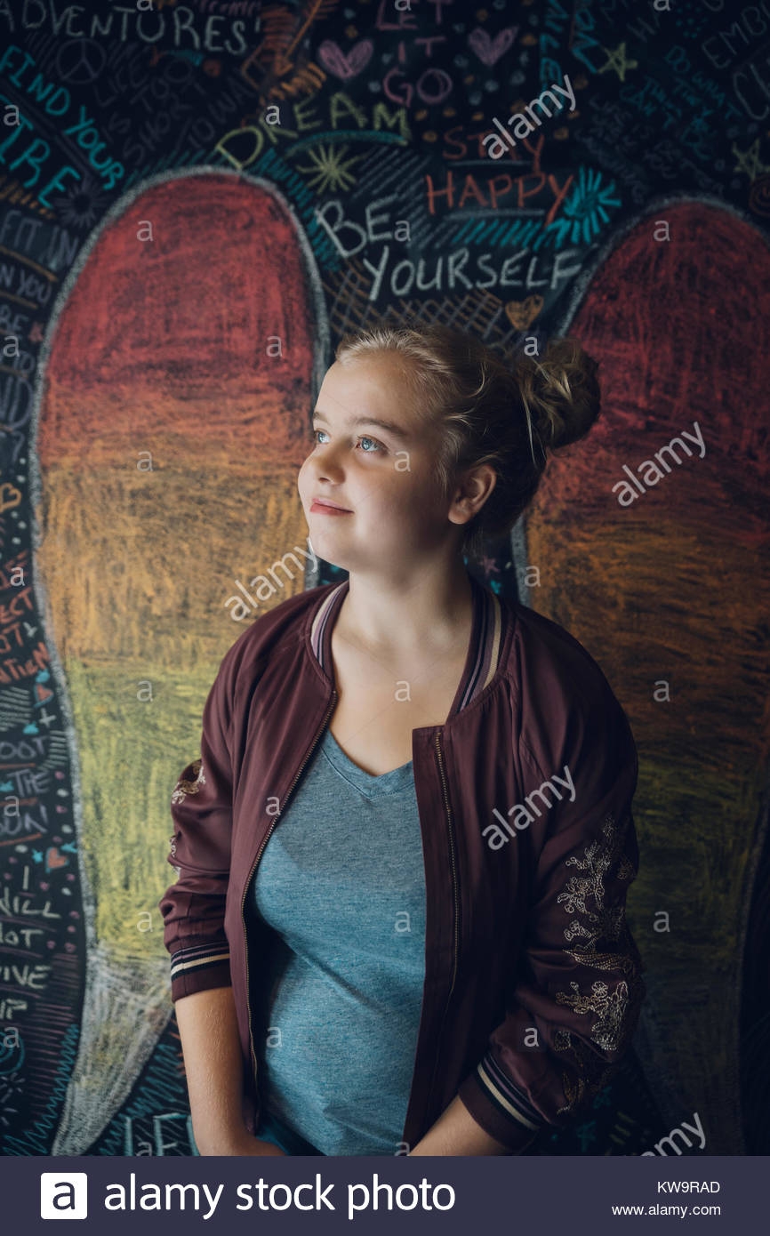 Girl portrait smiling happy blonde hi-res stock photography and images ...