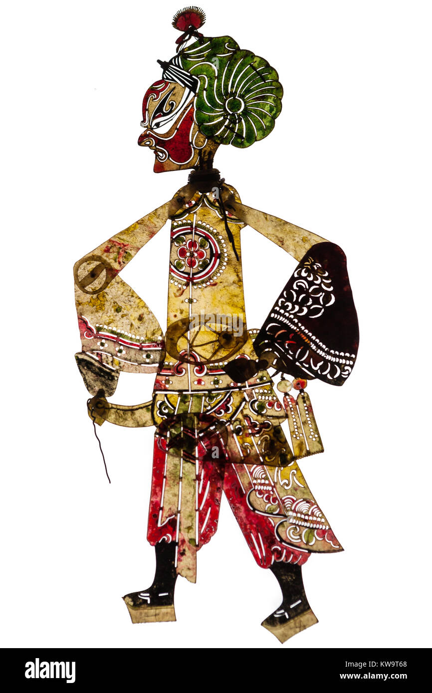 Chinese shadow puppet in Qing dynasty Stock Photo Alamy