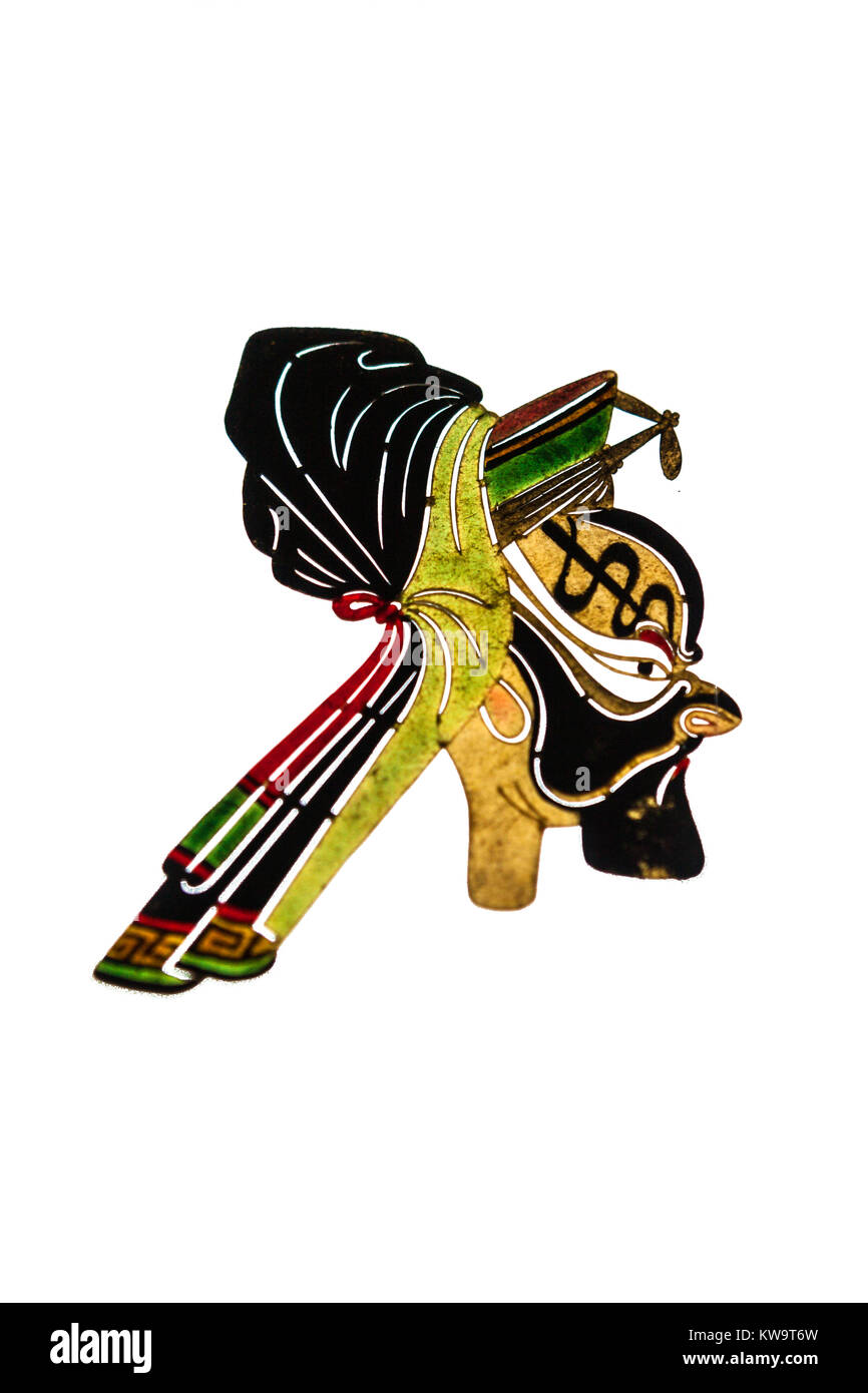 Chinese shadow puppet in Qing dynasty Stock Photo Alamy