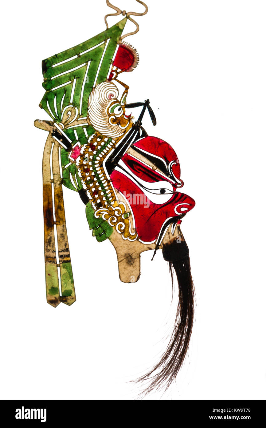 Chinese shadow puppet in Qing dynasty Stock Photo Alamy