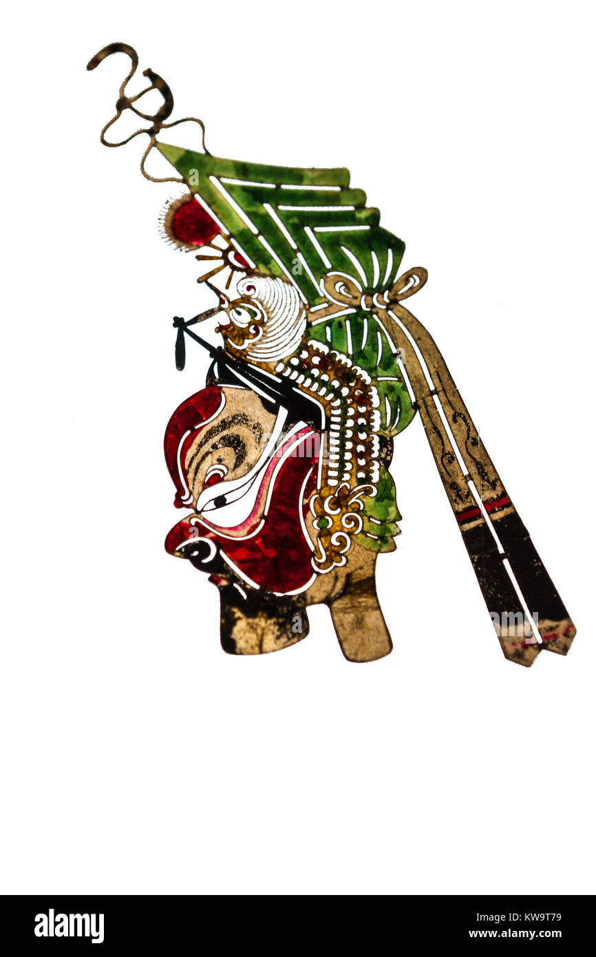 Chinese shadow puppet in Qing dynasty Stock Photo Alamy