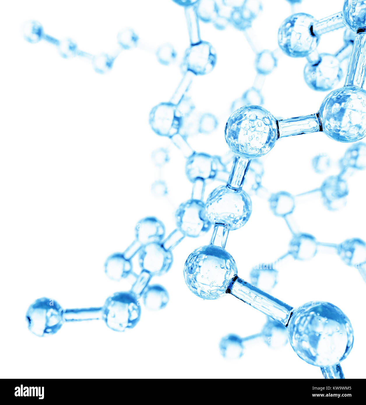 Molecular Structure Abstract Background. 3D illustration Stock Photo