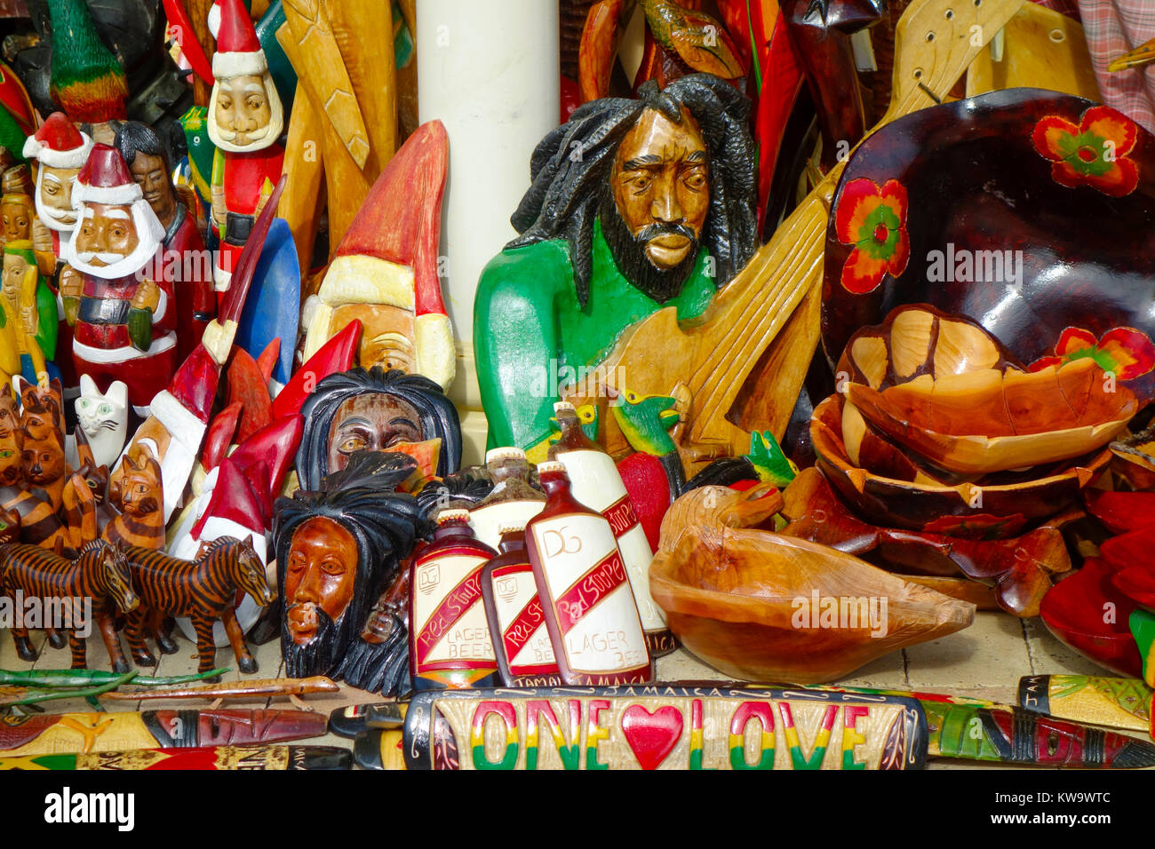 Craft Market in Falmouth, Jamaica Stock Photo Alamy