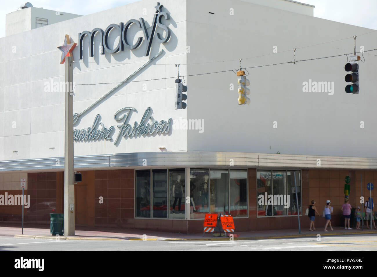 Macys Department Store Lincoln Road, Miami, South Beach, USA Stock