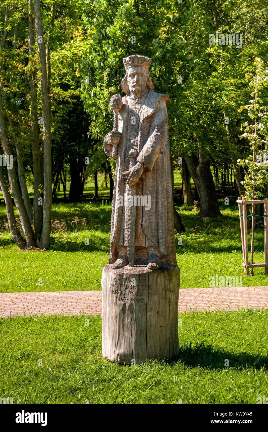 Wooden sculpture of Casimir Jagiellon (Kazimierz Jagiellonczyk) in