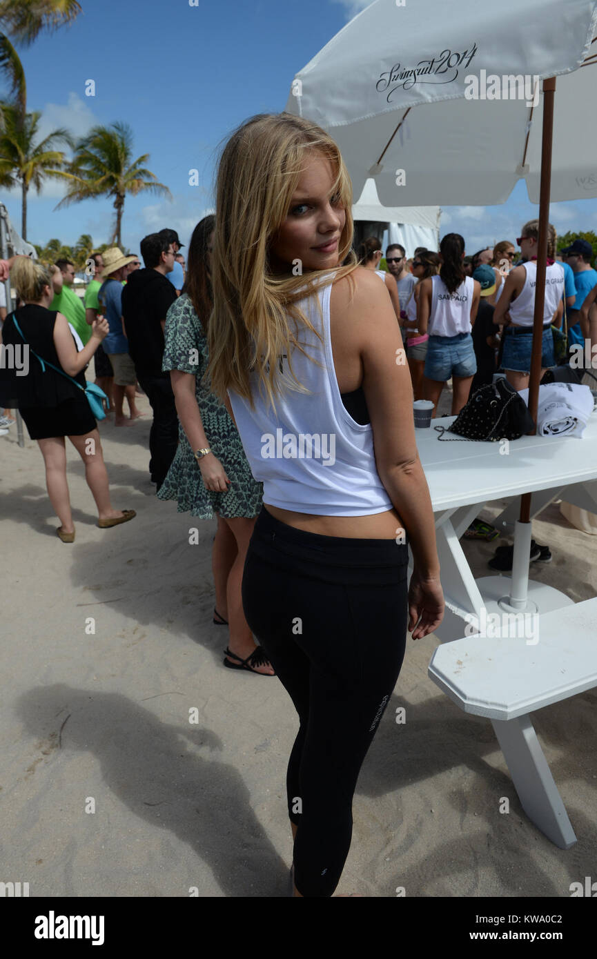 MIAMI BEACH, FL - FEBRUARY 20: Marloes Horst attends Sports Illustrated