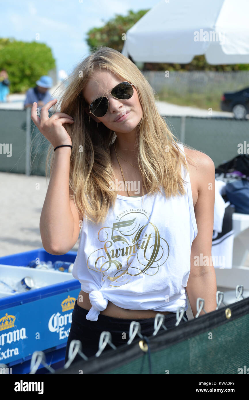 MIAMI BEACH, FL - FEBRUARY 20: Marloes Horst attends Sports Illustrated