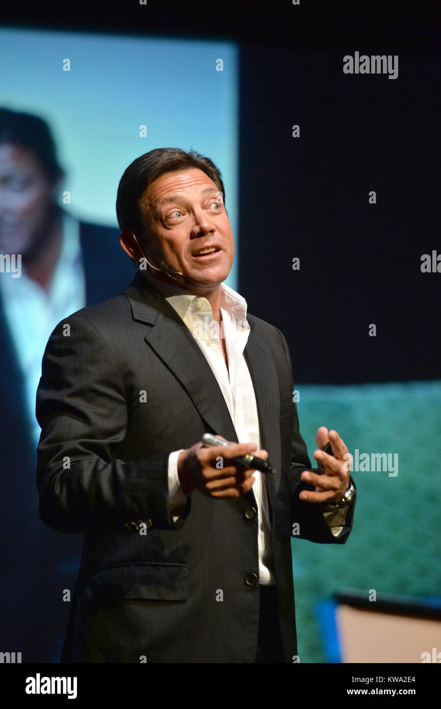 MIAMI, FL SEPTEMBER 17 Motivational speaker Jordan Belfort speaking