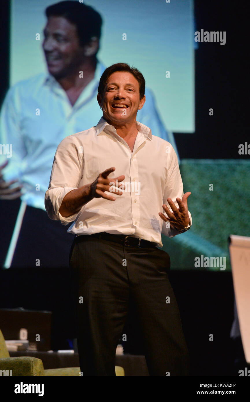 MIAMI, FL - SEPTEMBER 17: Motivational speaker Jordan Belfort speaking ...