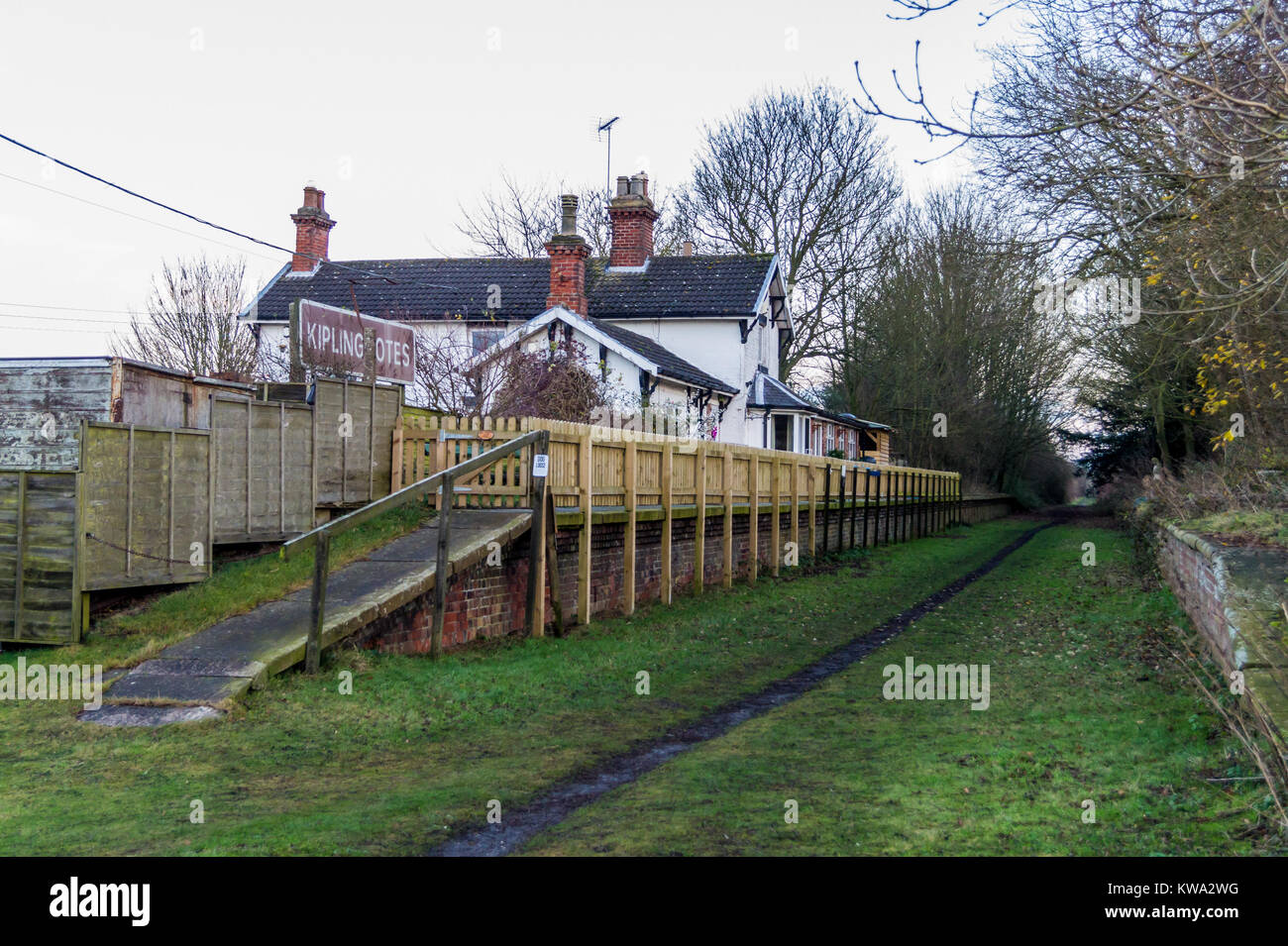 Former station on the Hudson Way Rail Trail on the route of former York