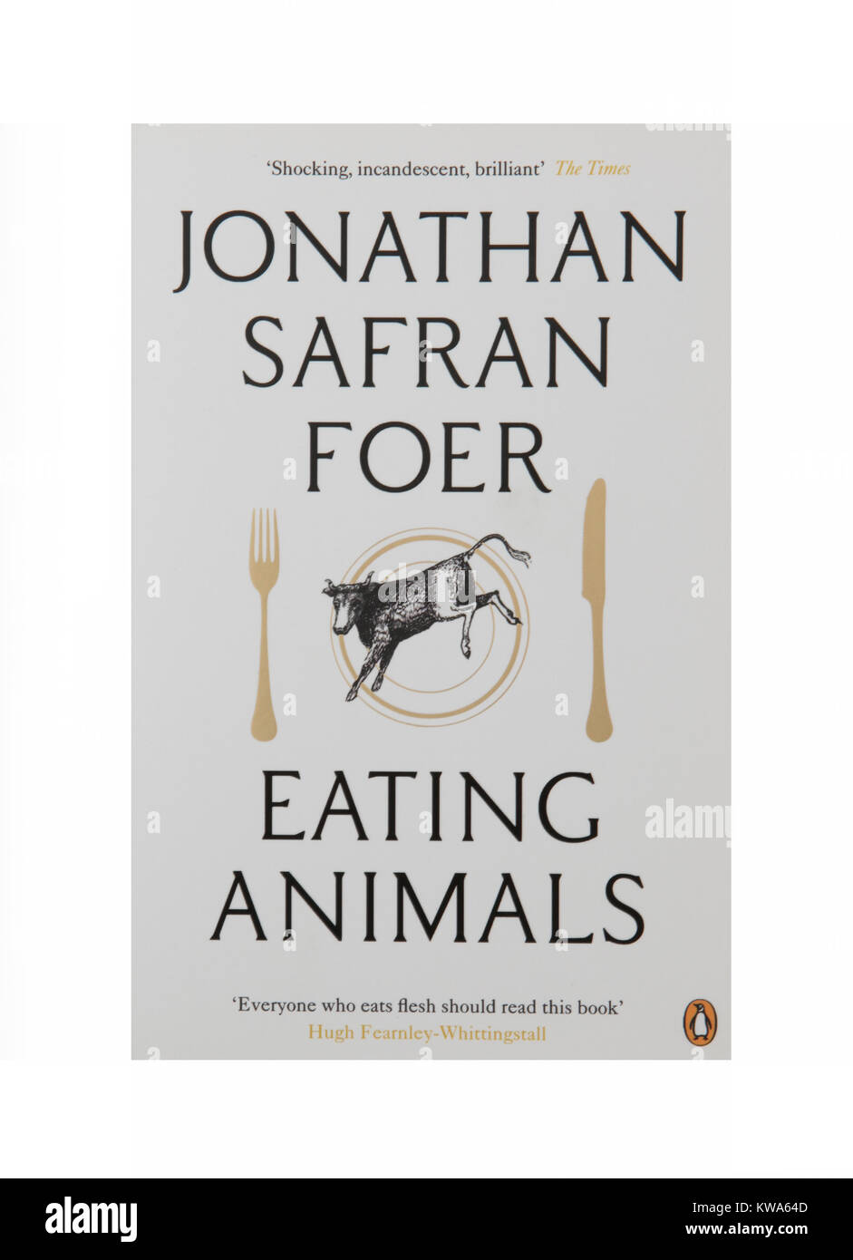 The book Eating Animals by Jonathan Safran Foer Stock Photo