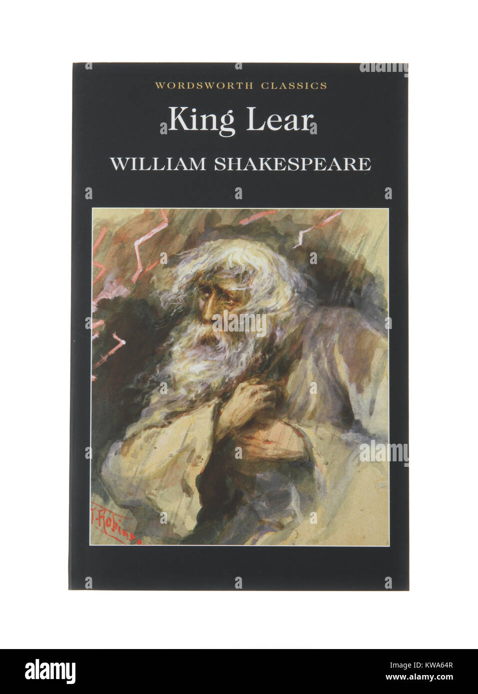 The book of the play, King Lear by William Shakespeare Stock Photo