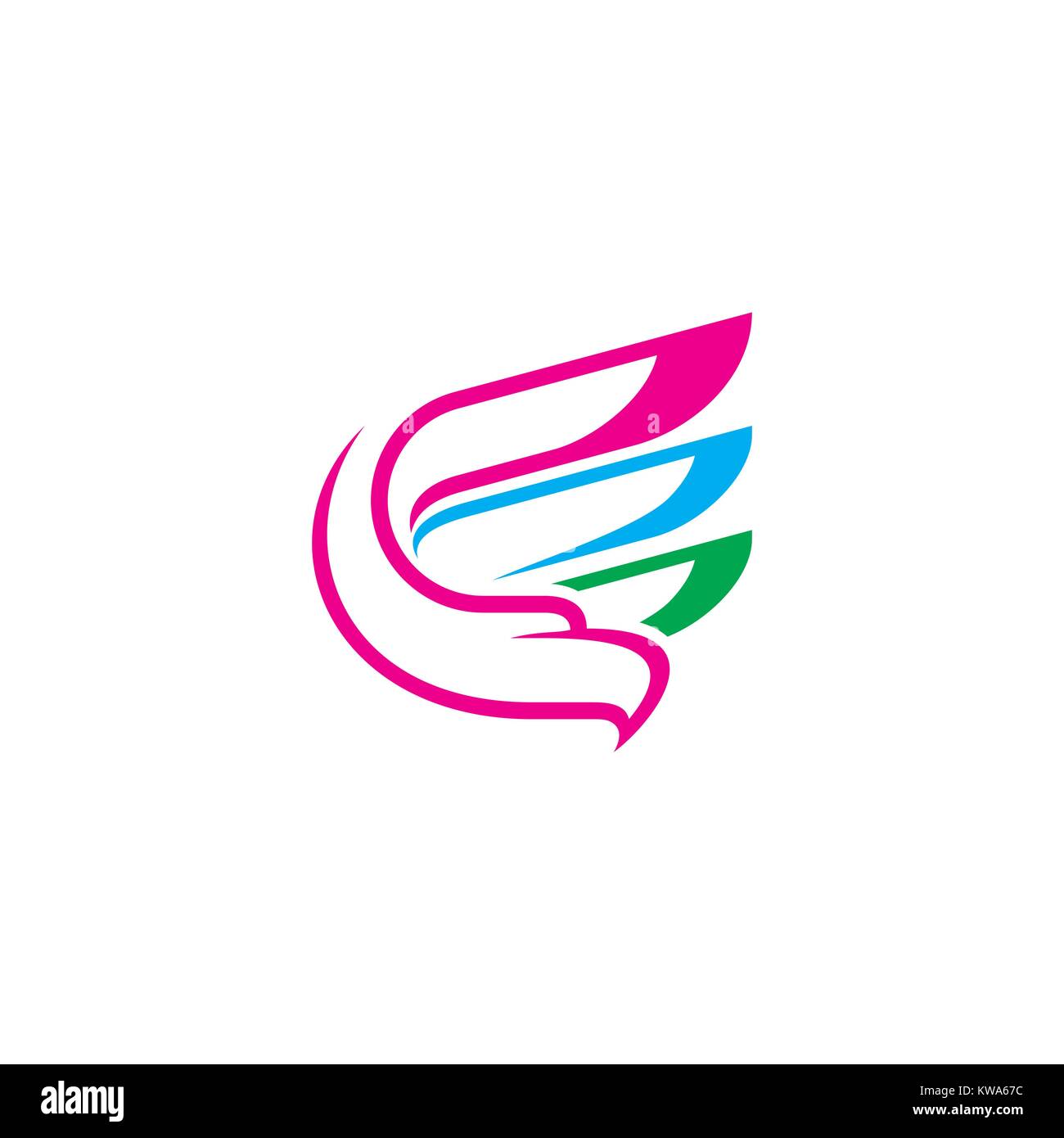 eagle bird vector logo Stock Vector Image & Art - Alamy