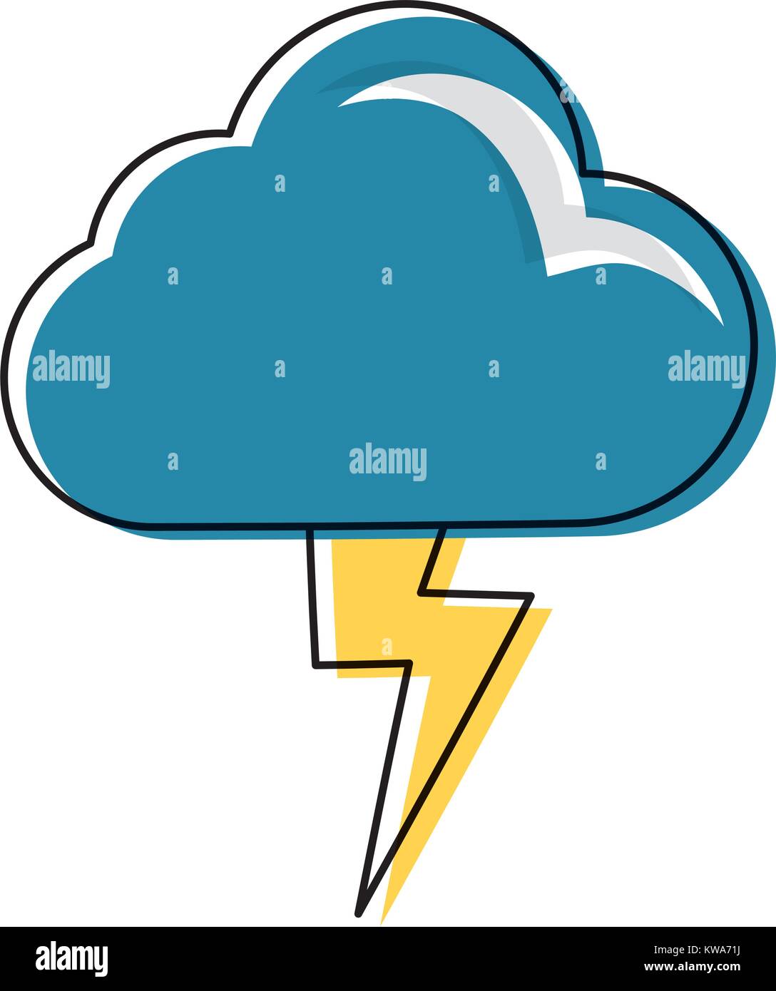 Rainy weather symbol cartoon Stock Vector Image & Art - Alamy