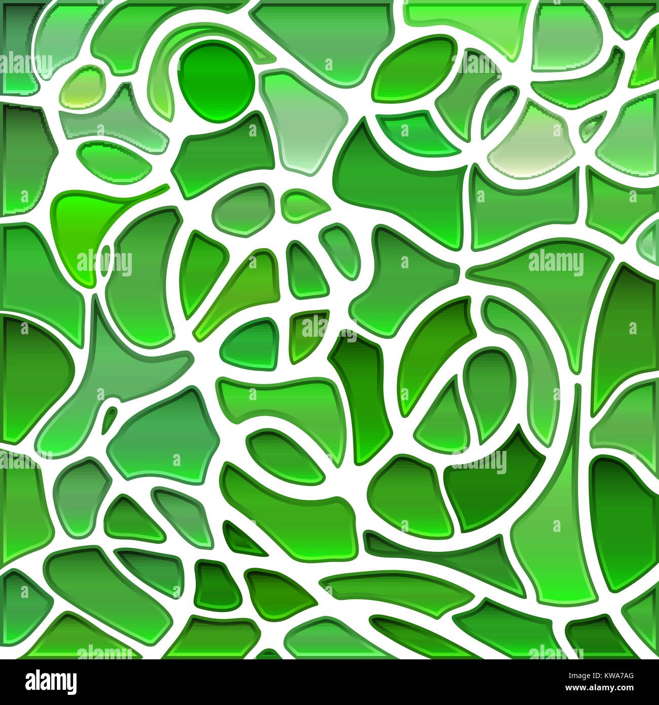 abstract vector stained-glass mosaic background - bright green Stock ...