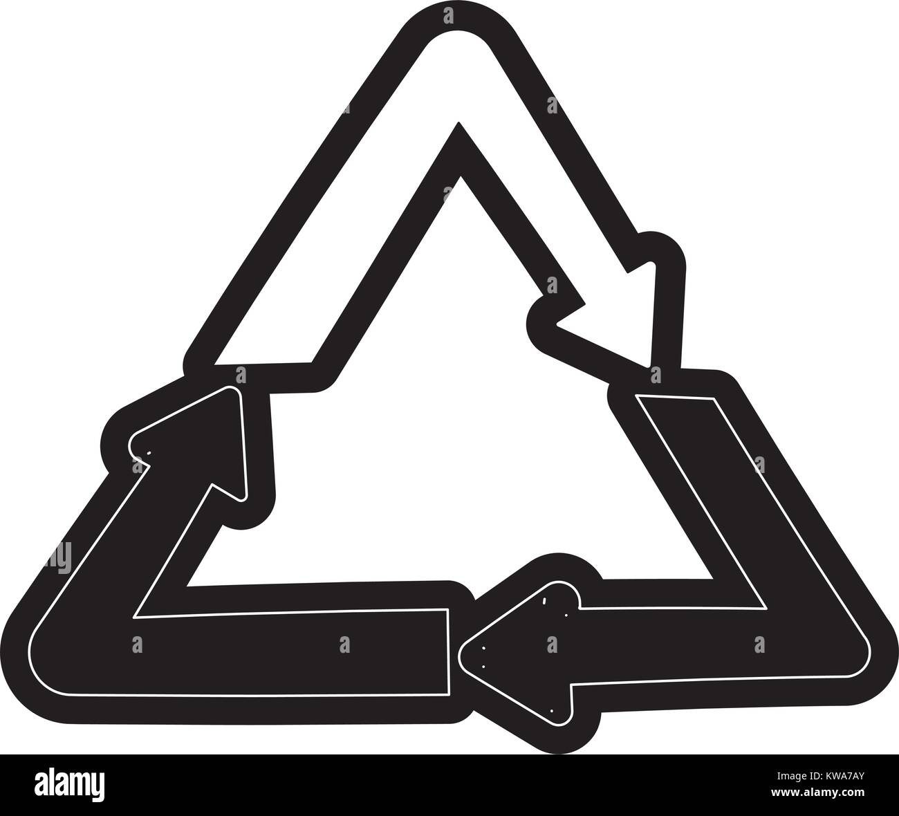 Recycle arrows symbol cartoon Stock Vector Image &amp; Art - Alamy