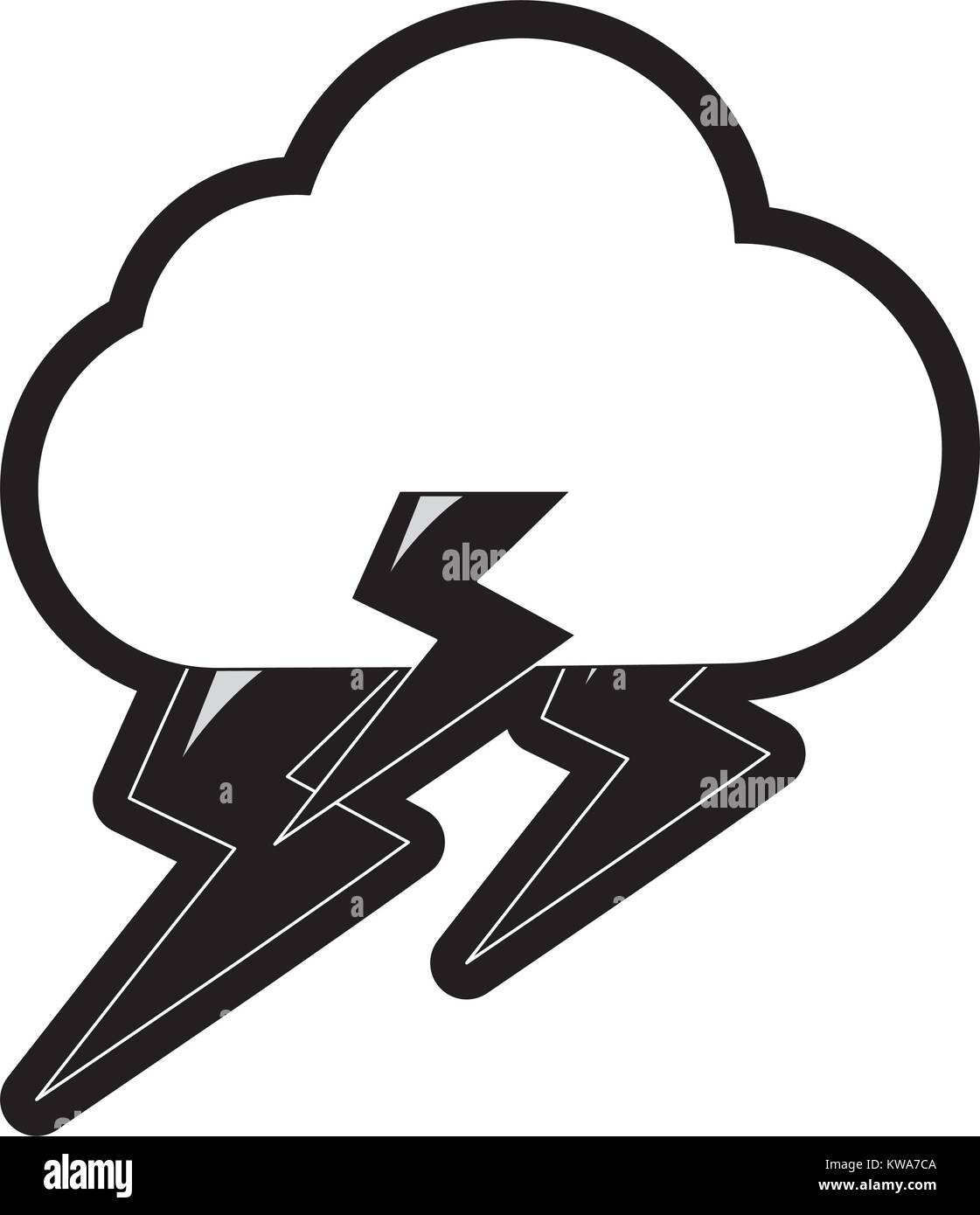 Rainy weather symbol cartoon Stock Vector Image & Art - Alamy