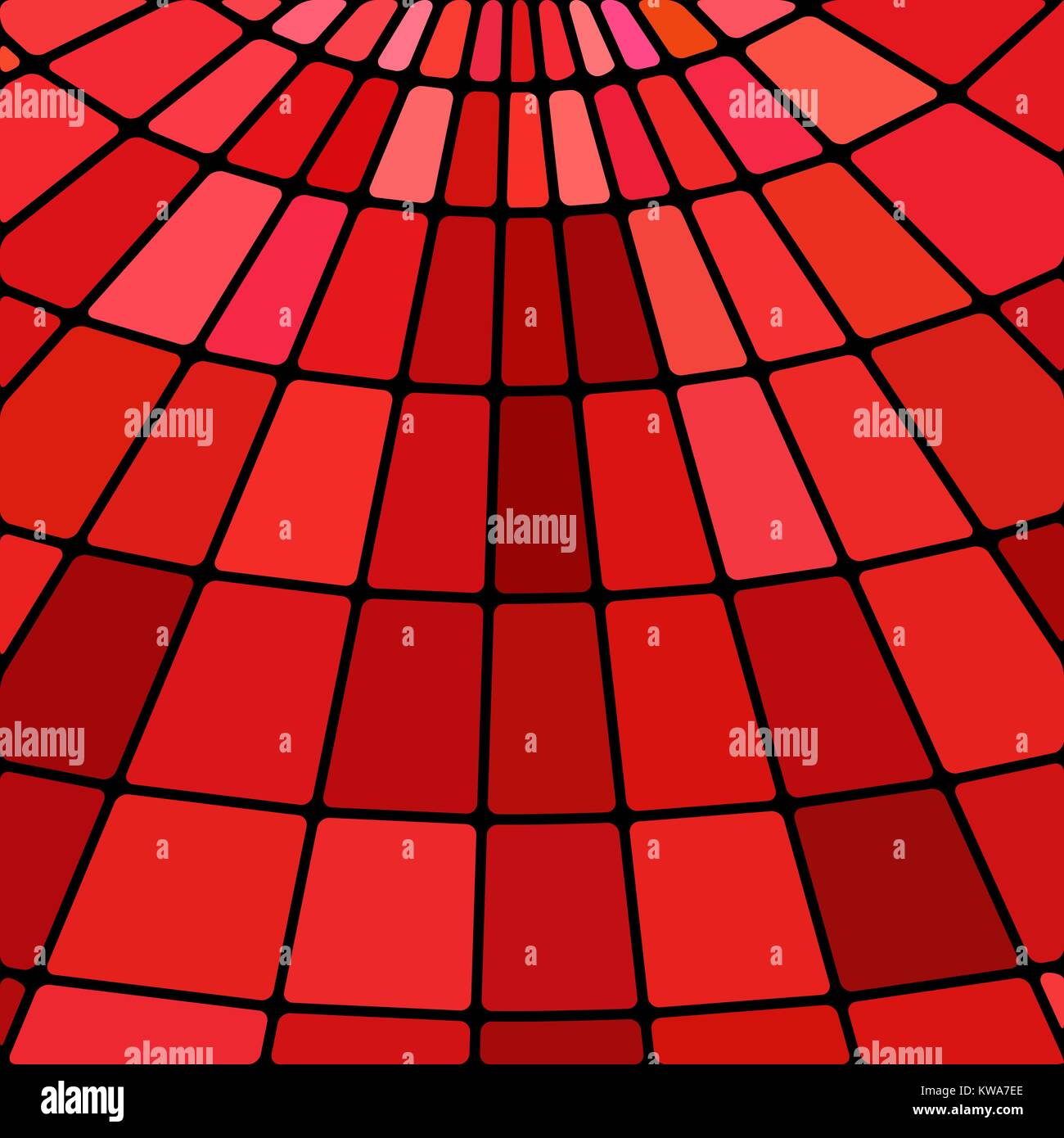 abstract vector stained-glass mosaic background - bright red Stock ...