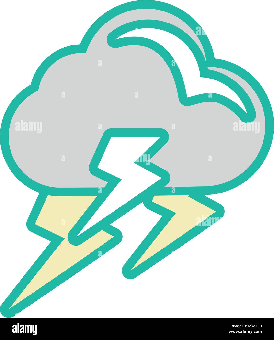 Rainy weather symbol cartoon Stock Vector Image & Art - Alamy