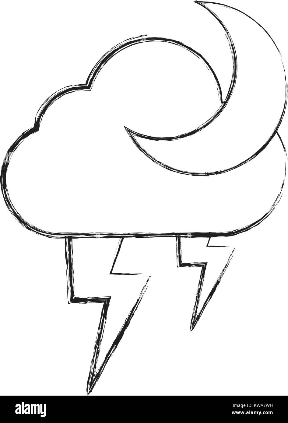 Rainy weather symbol cartoon Stock Vector Image & Art - Alamy