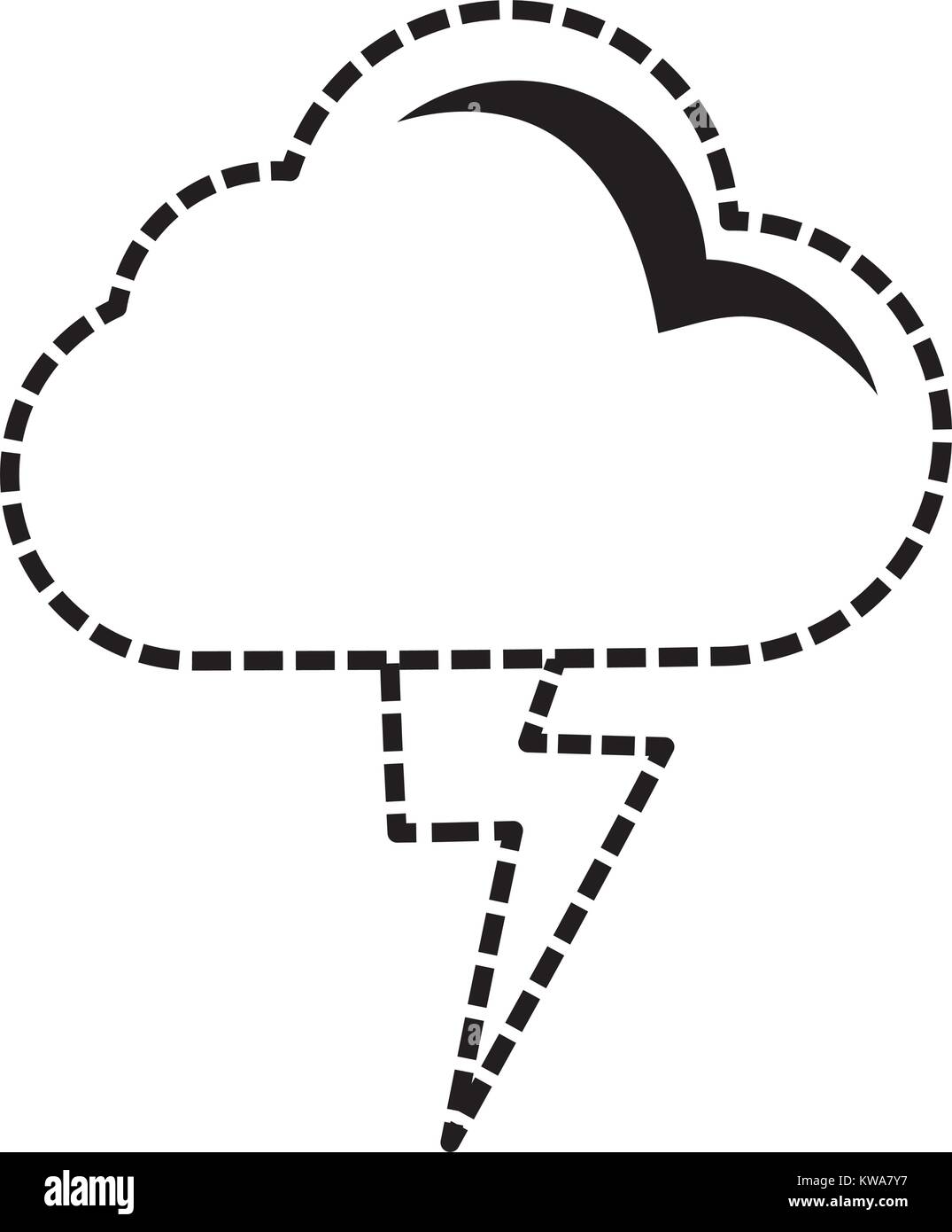 Rainy weather symbol cartoon Stock Vector Image & Art - Alamy