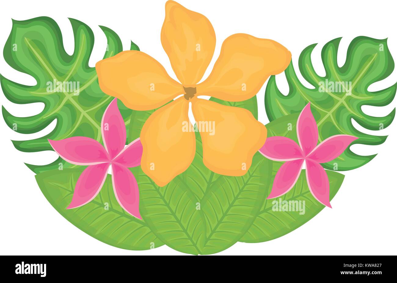 Beautiful flowers symbol Stock Vector Image & Art Alamy