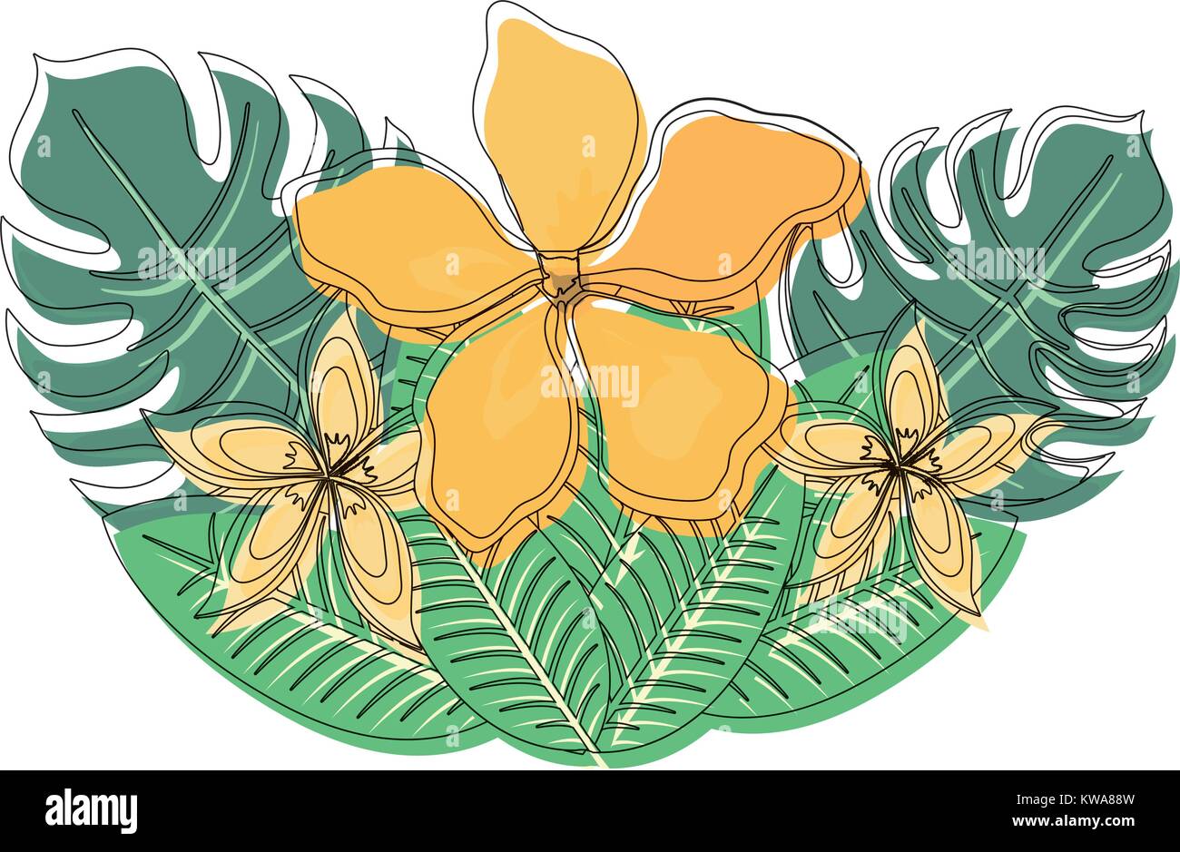 Floral frame isolated Stock Vector Image & Art - Alamy