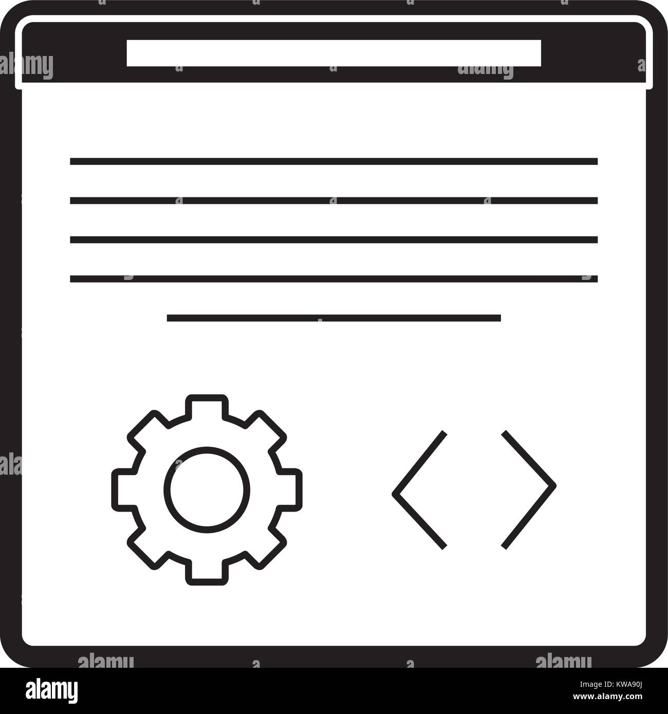 Web programming symbol Stock Vector Image & Art - Alamy
