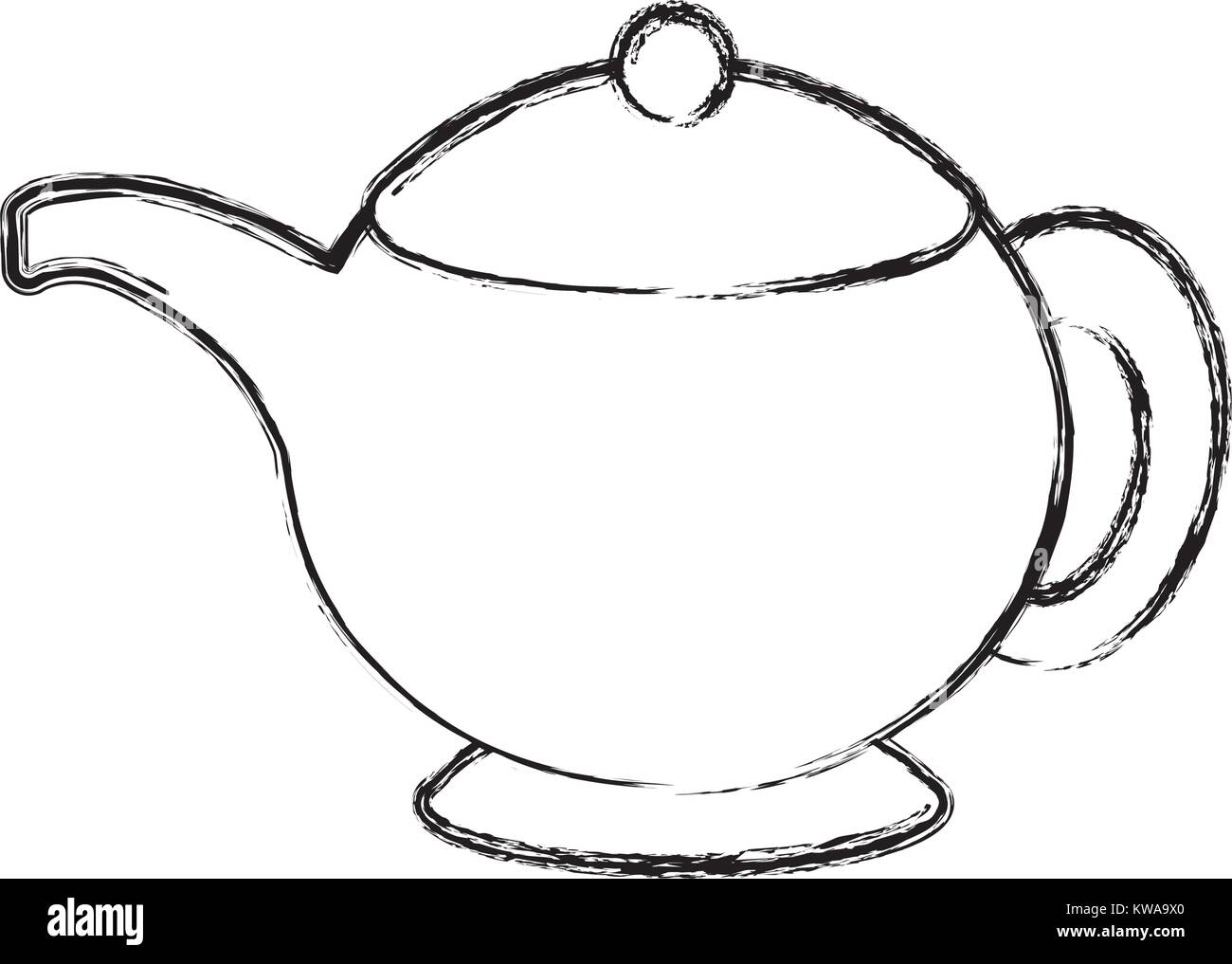 Cartoon tea pot Black and White Stock Photos & Images - Page 2 - Alamy
