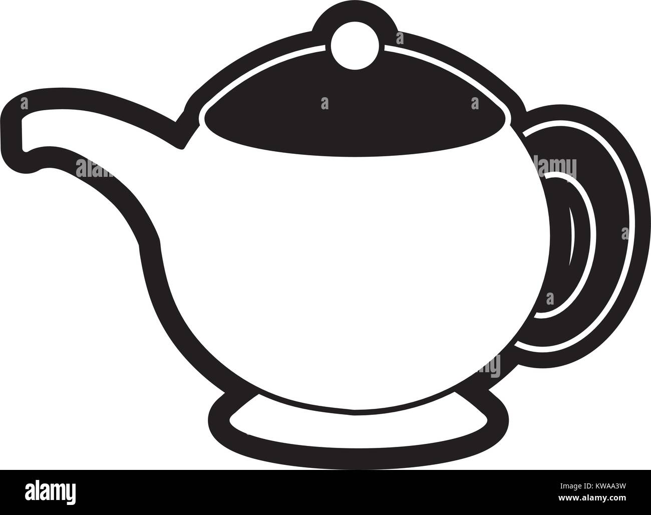 Porcelain teapot isolated Stock Vector Image & Art Alamy