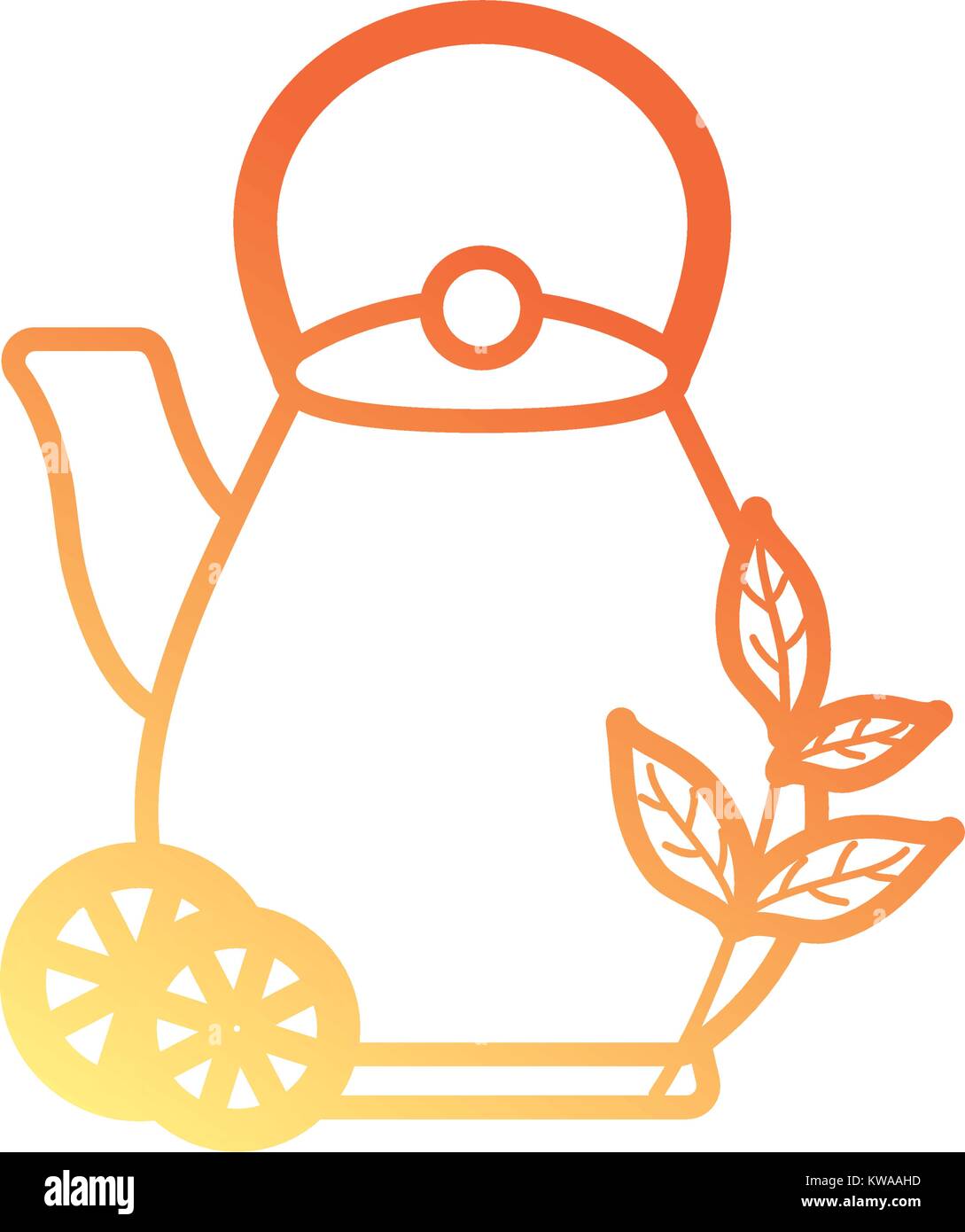 Lemon tea with kettle Stock Vector Image & Art - Alamy