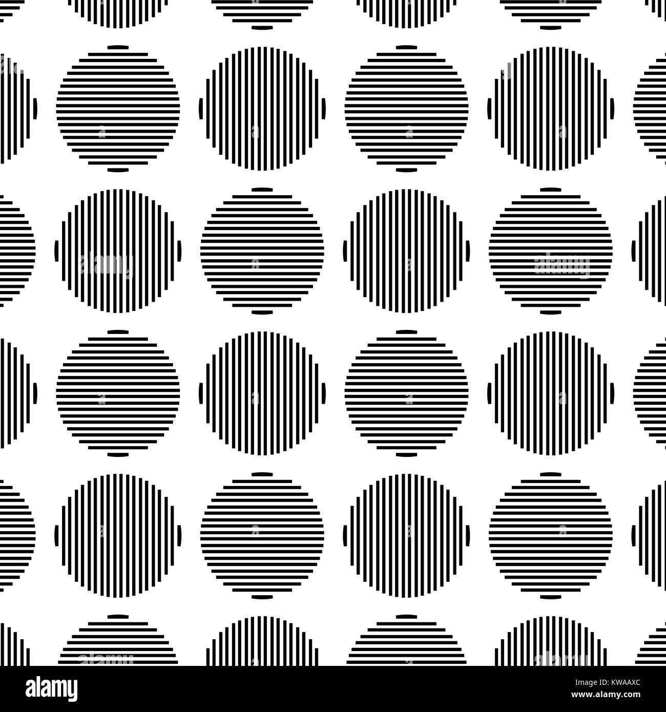 Seamless rounds pattern Black and White Stock Photos & Images - Alamy