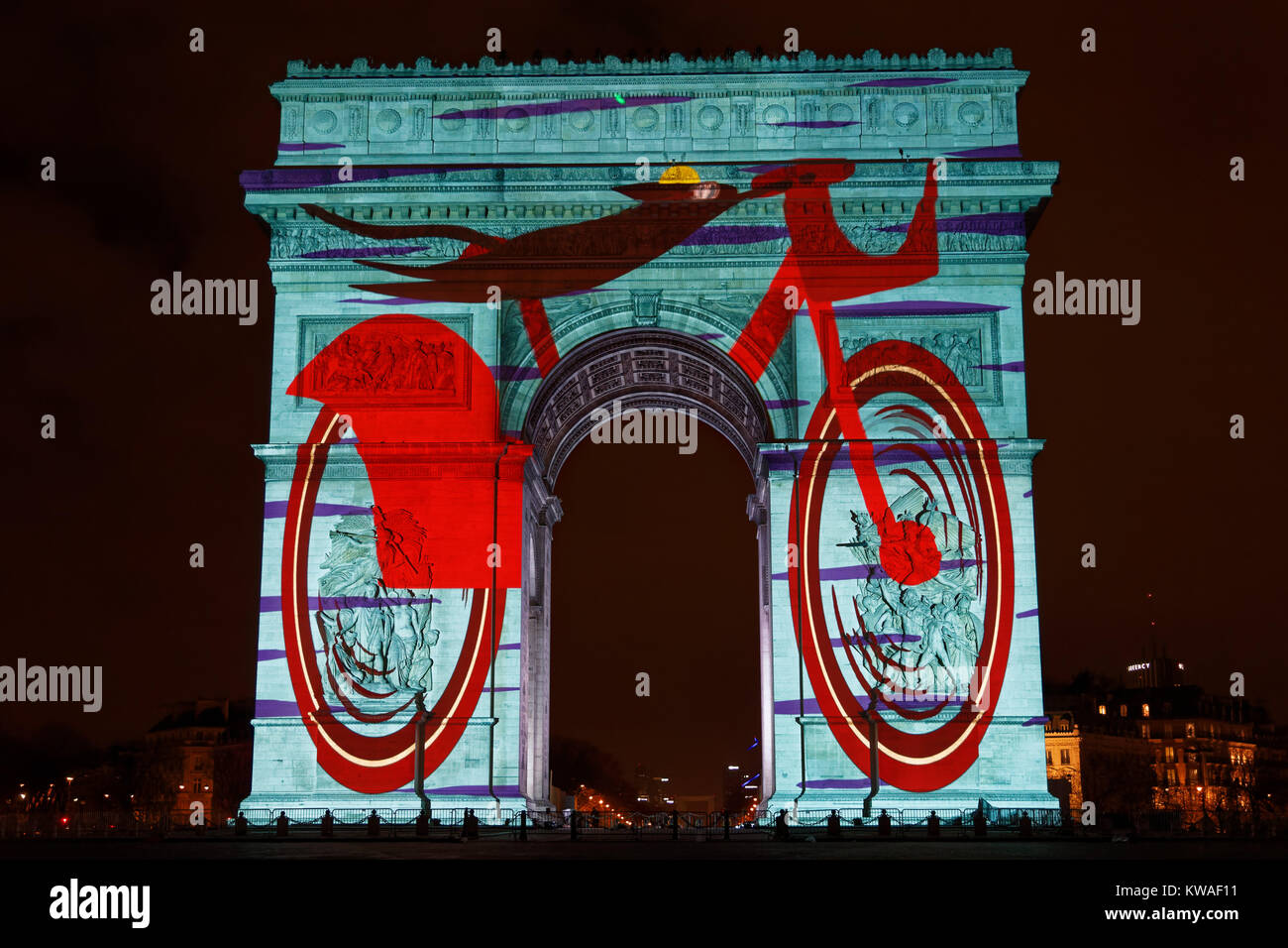 Arc De Triomphe Roumanie Vs France 2017 2018 Stock Photos & 2017 2018 Stock Images - Alamy