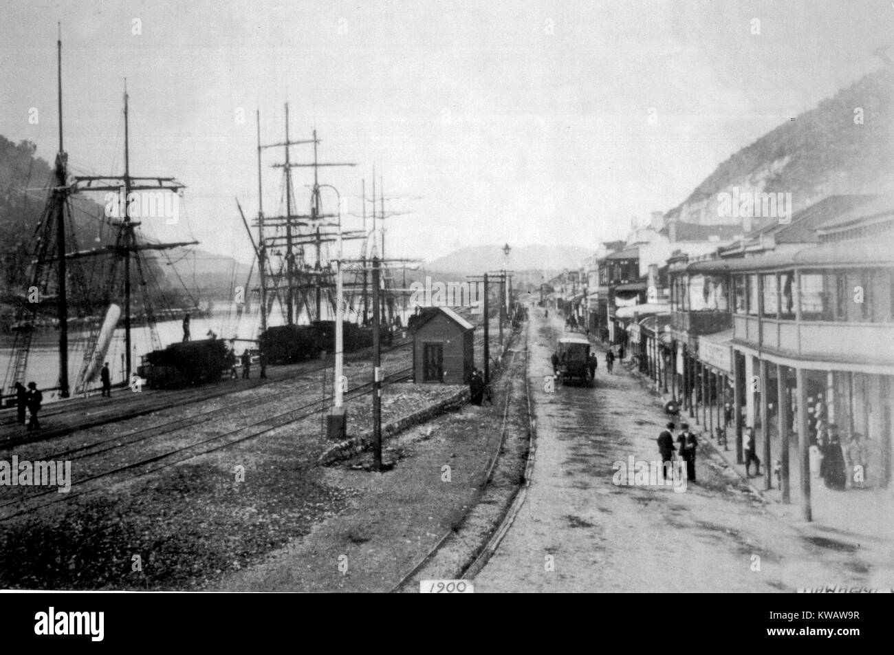 Mawhera Quay, Greymouth wharf, probably early 1900s, Westland, New ...