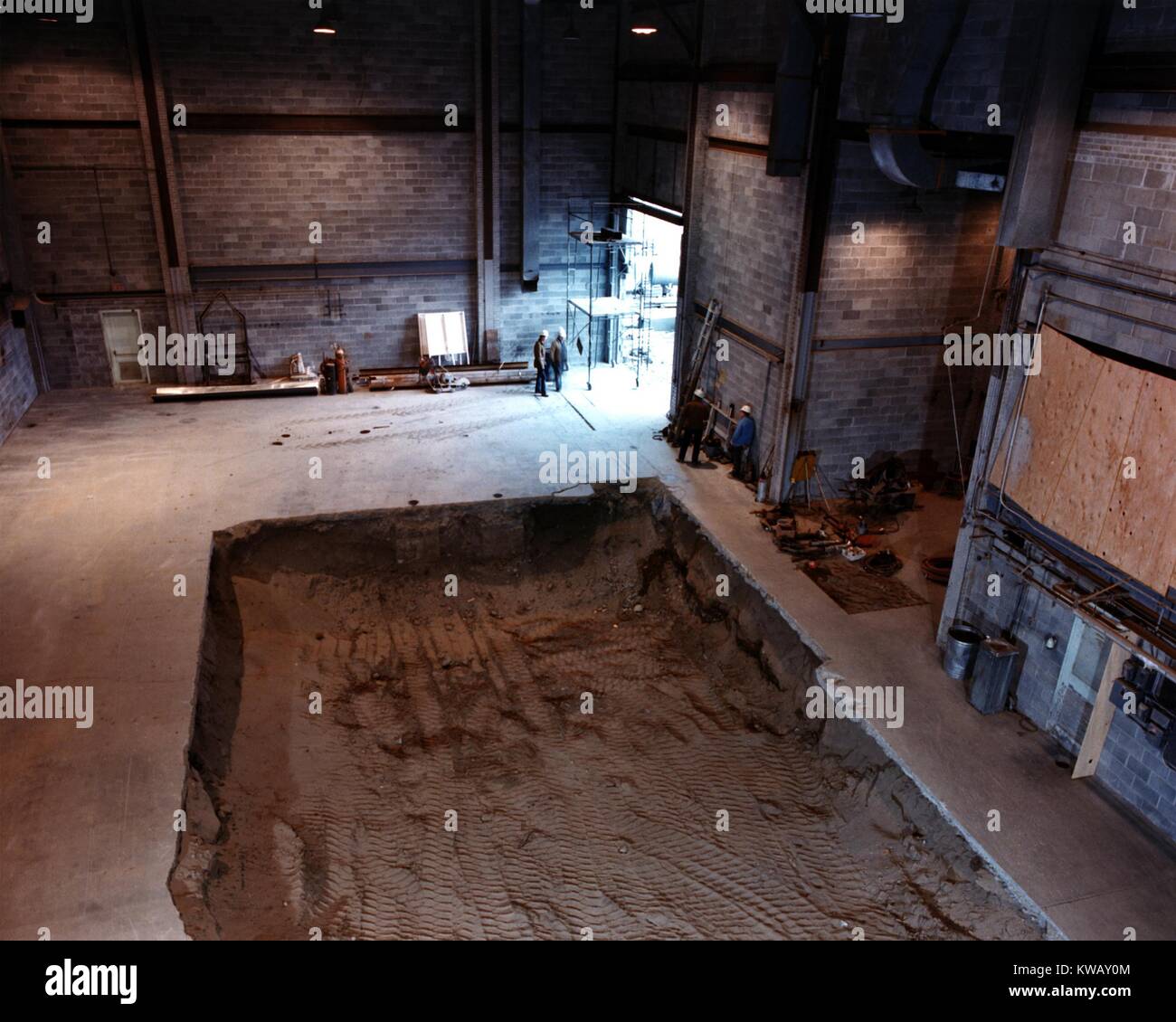 Interior view of building 305 of the Hanford Test Reactor after Interior view of building 305 of the Hanford Test Reactor after