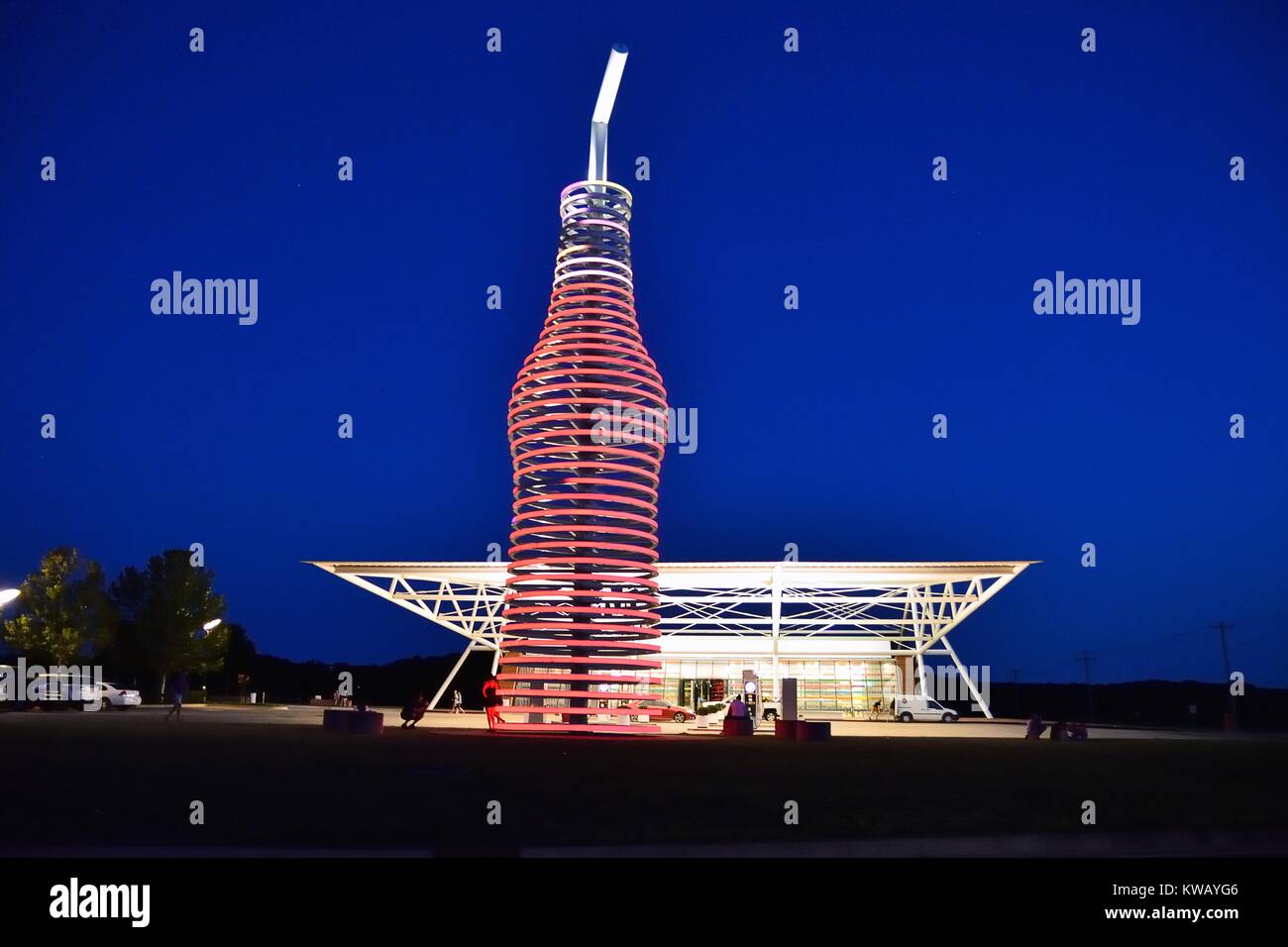 Arcadia, Oklahoma July 19, 2017 Drive down historic route 66 through