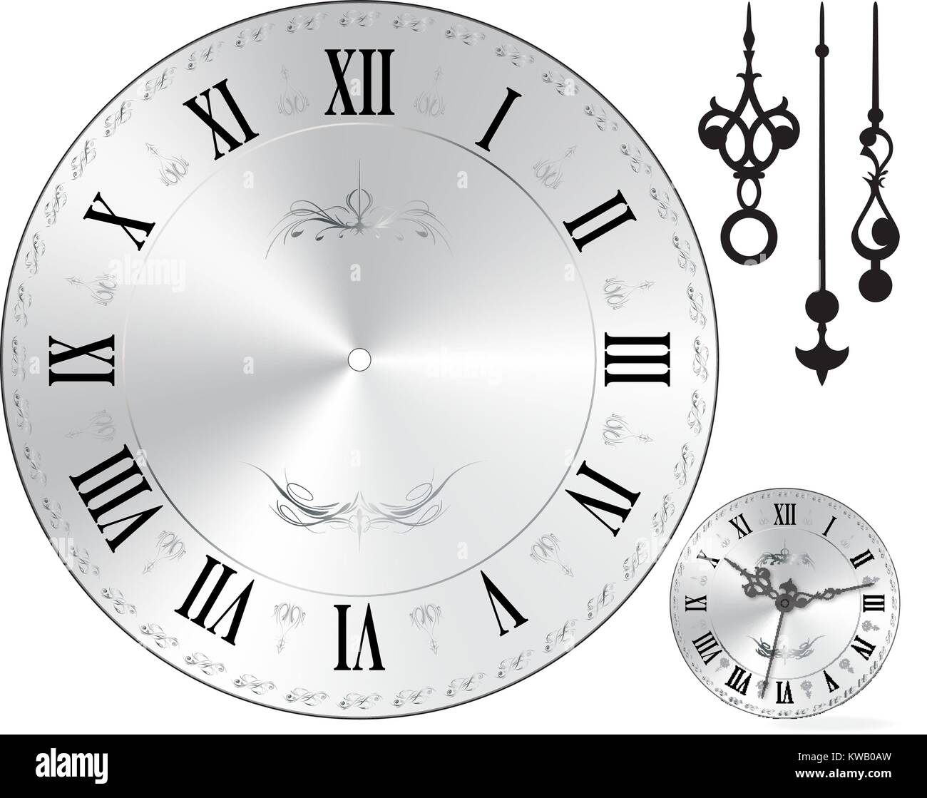 Wall clock face old fashion Stock Vector Image & Art Alamy