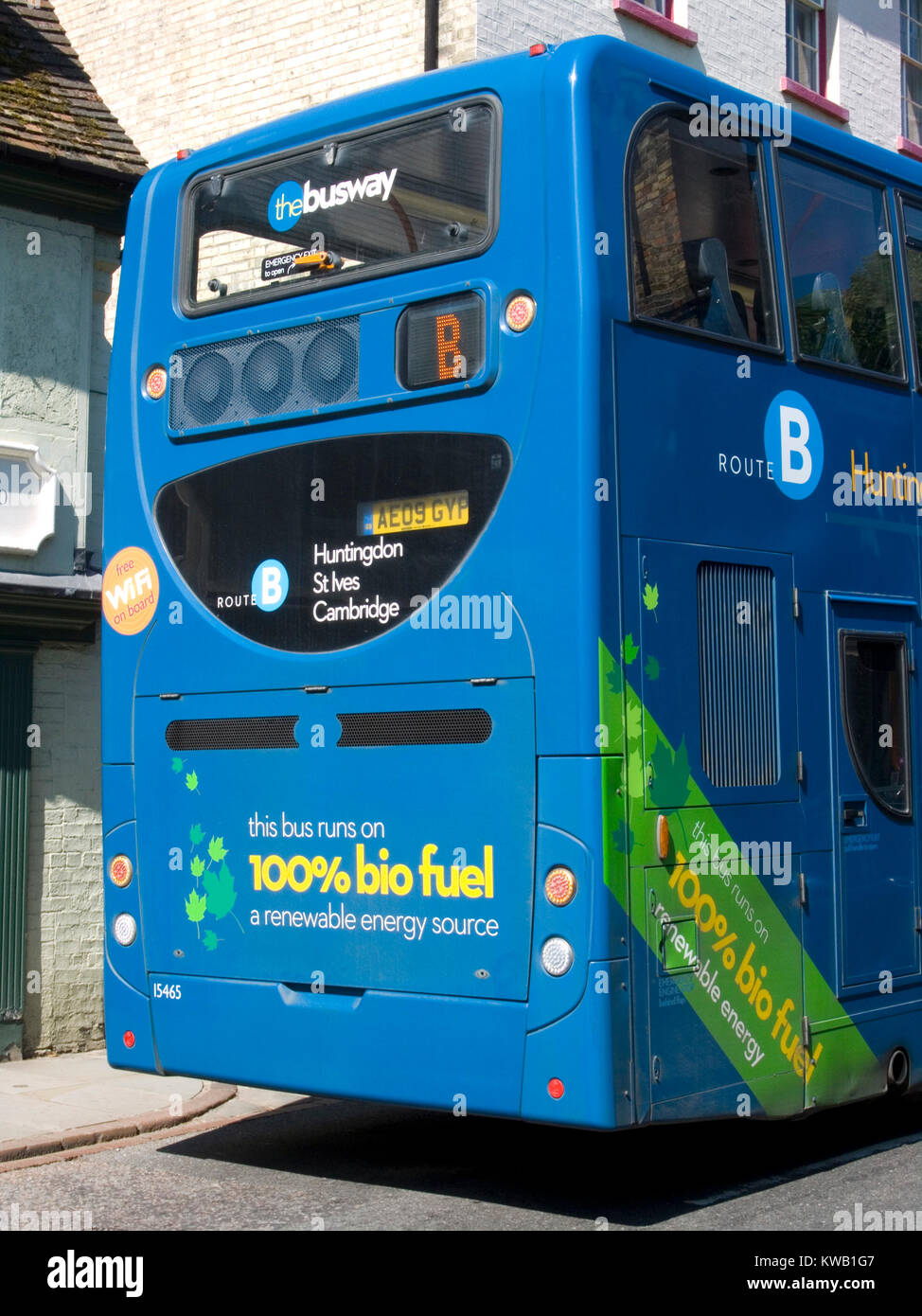 Bio Fuel Bus Stock Photo