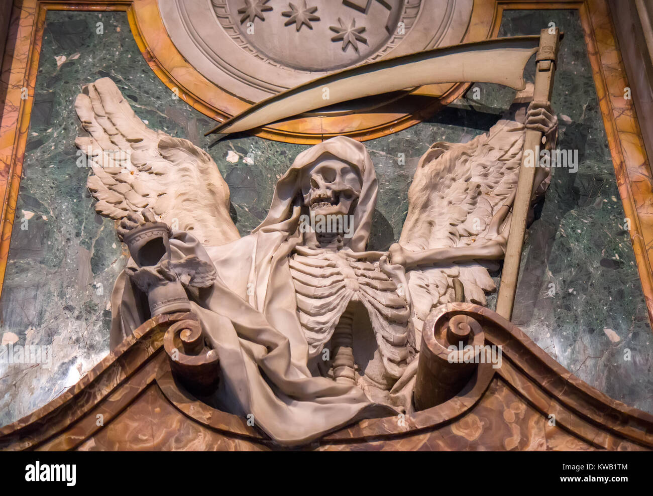 Statue in Saint Peter in chains church, Rome, Italy Stock Photo