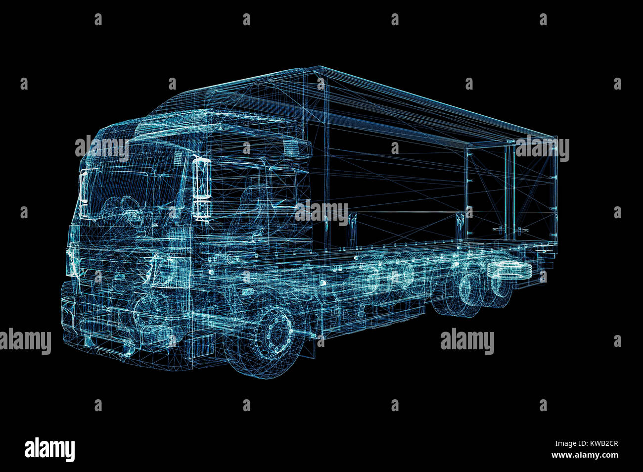Digital Truck. The concept of digital technology Stock Photo Alamy