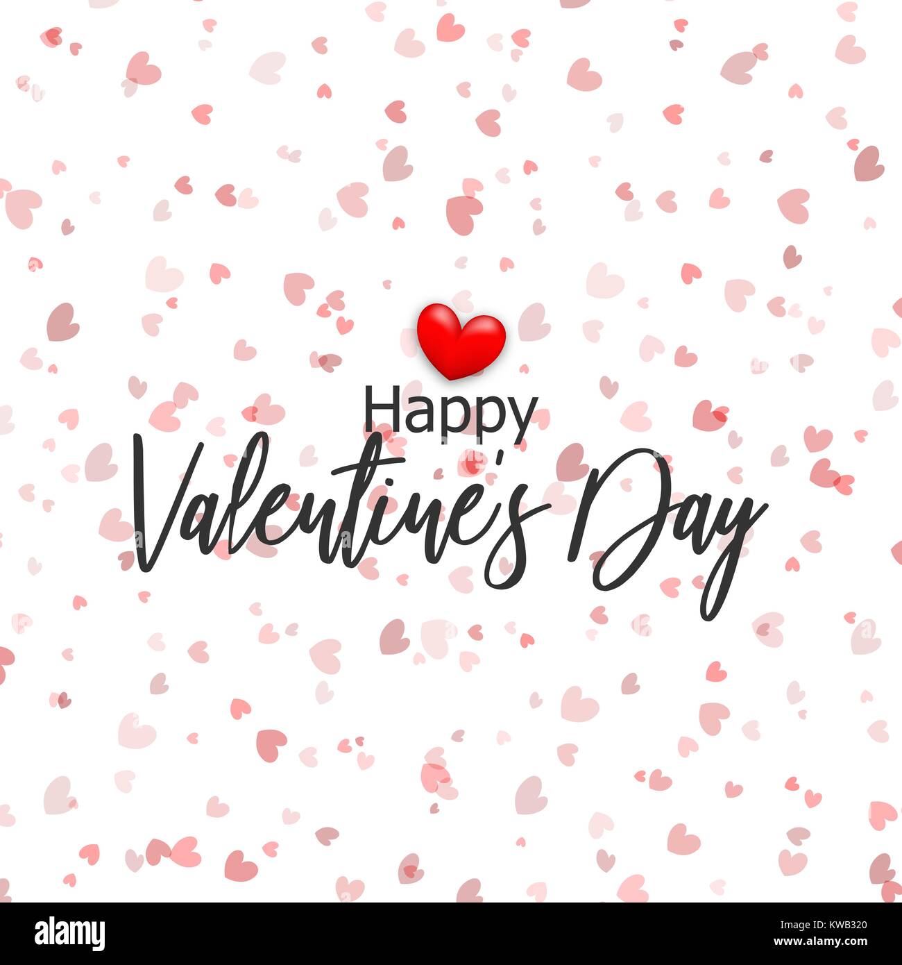Valentines Day card confetti Stock Vector Image & Art Alamy
