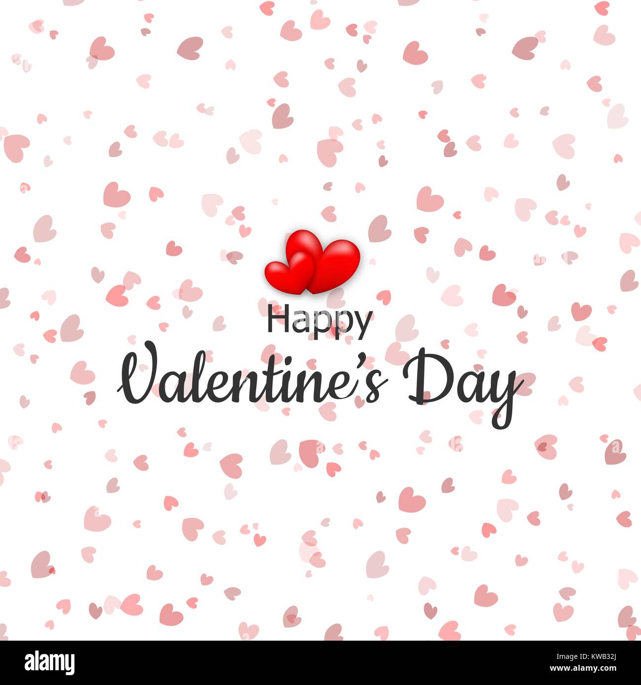 Valentines Day card confetti Stock Vector Image & Art Alamy