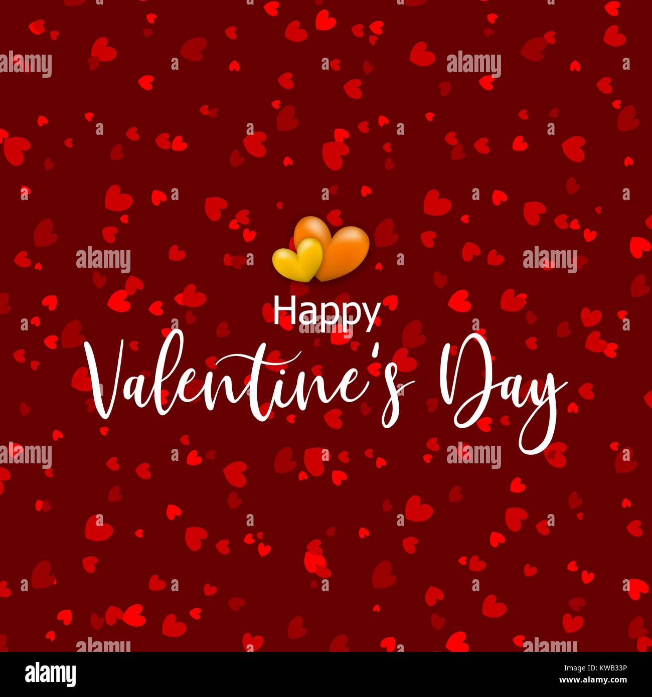 Valentines Day card confetti Stock Vector Image & Art Alamy