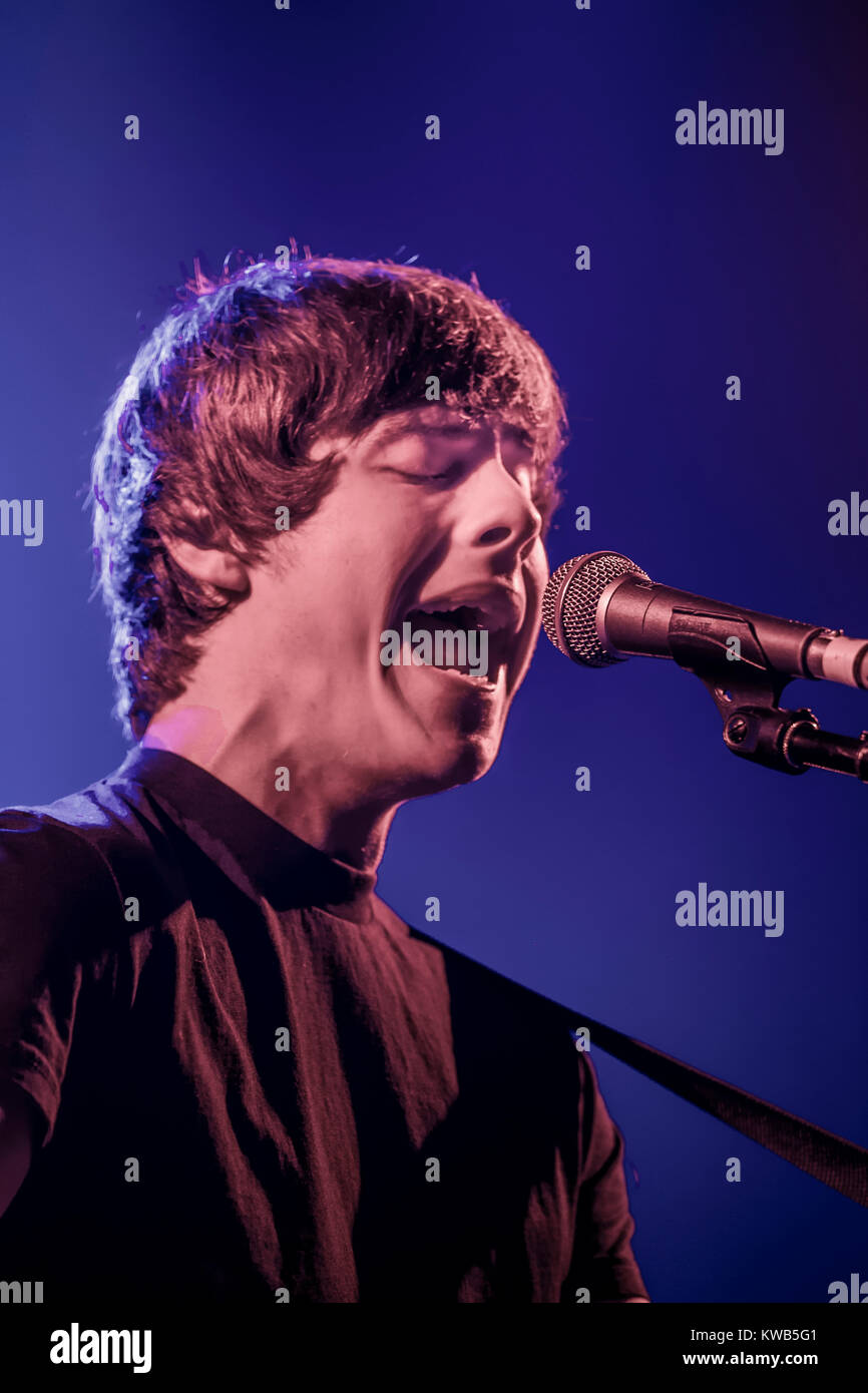 The English singer-songwriter and musician Jake Bugg performs a live  concert at Vega in Copenhagen. Denmark, 18/11 2013 Stock Photo - Alamy